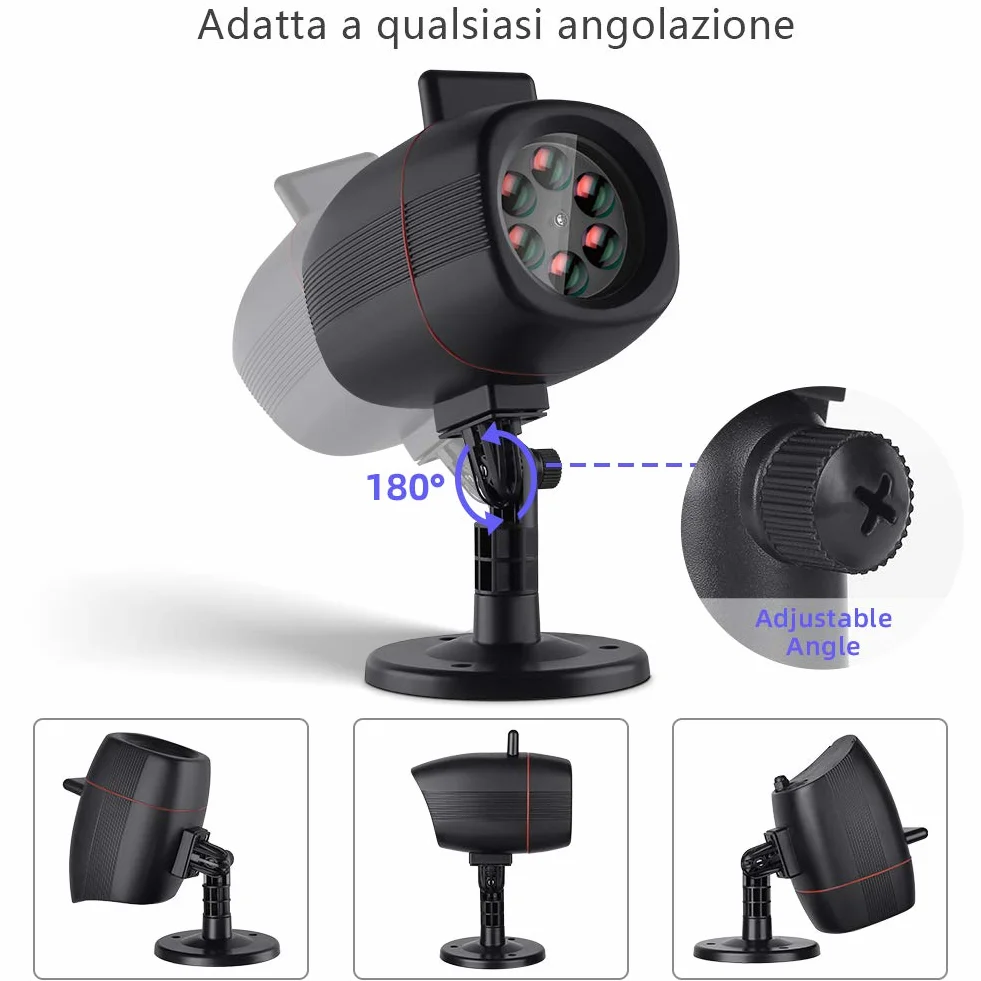 OUSFOT Świąteczne światła projektora LED IP65 16 slajdów HD
