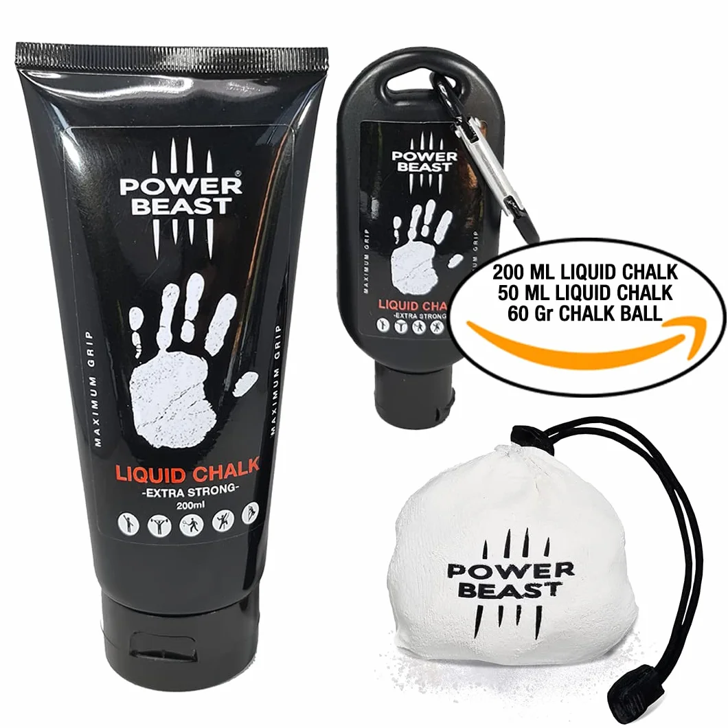Kreda sportowa 200 ml + 50 ml + 60 g wielokrotnego napełniania, kreda głazowa