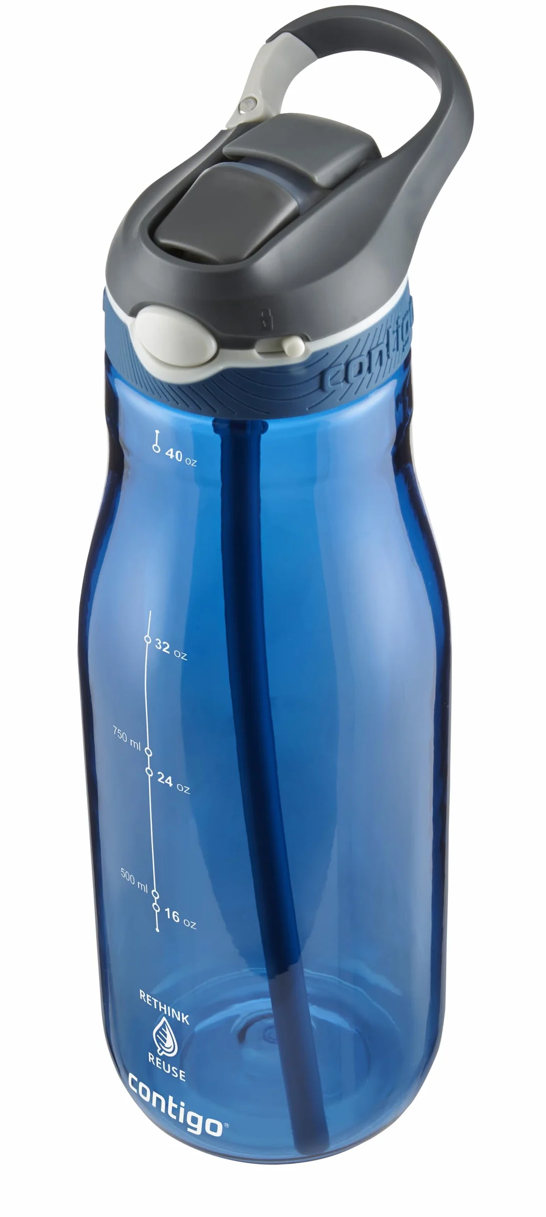 Contigo Cortland Autoseal Butelka na wodę, duża, 1200 ml, bez BPA, butelka sportowa, szczelna butelka na napoje, idealna do szkoły, na siłownię, rower, do biegania, wędrówek
