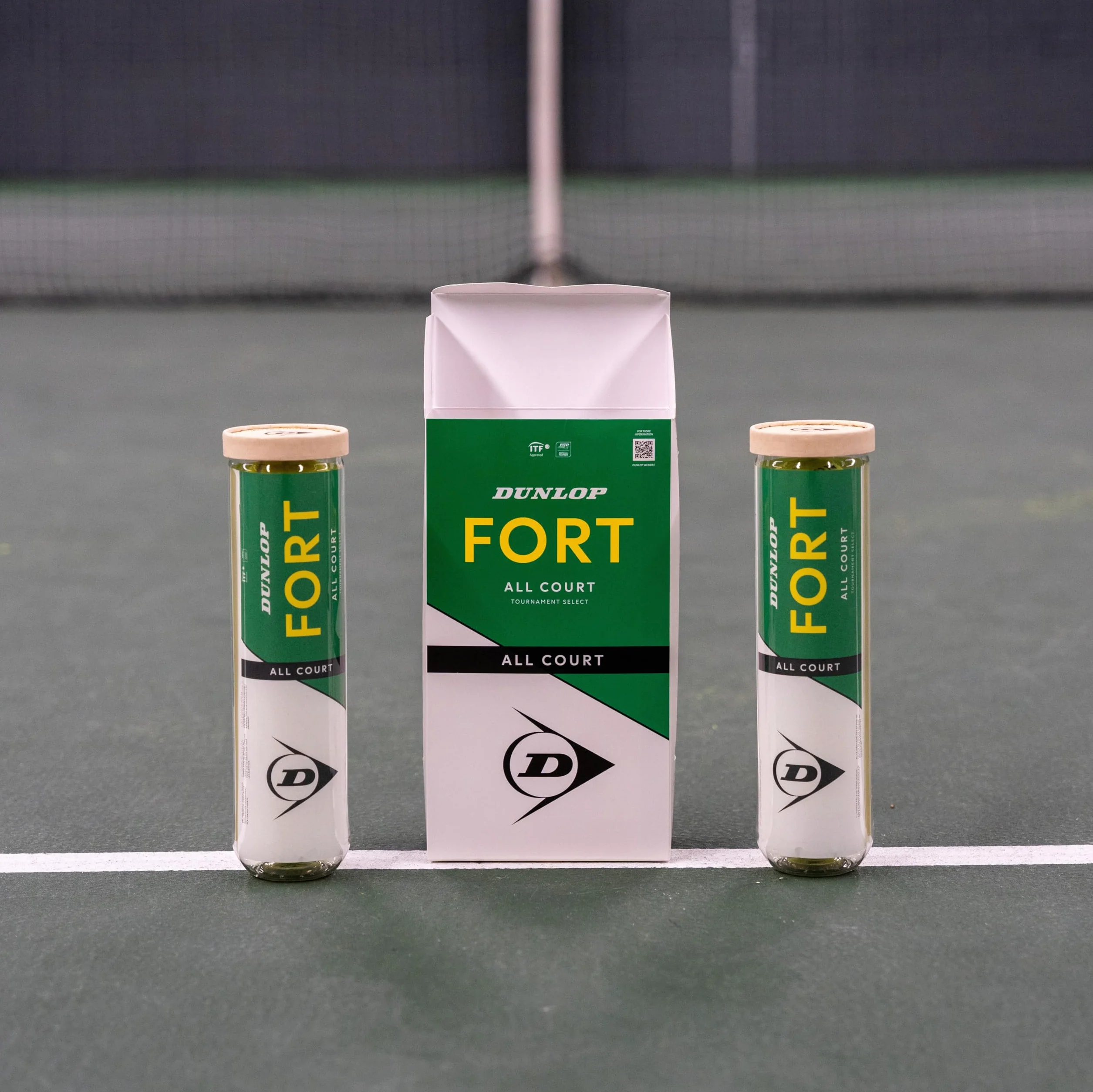 DUNLOP Piłka tenisowa Fort All Court TS – do piasku, twardego podłoża i trawnika (2 x 4 piłki)