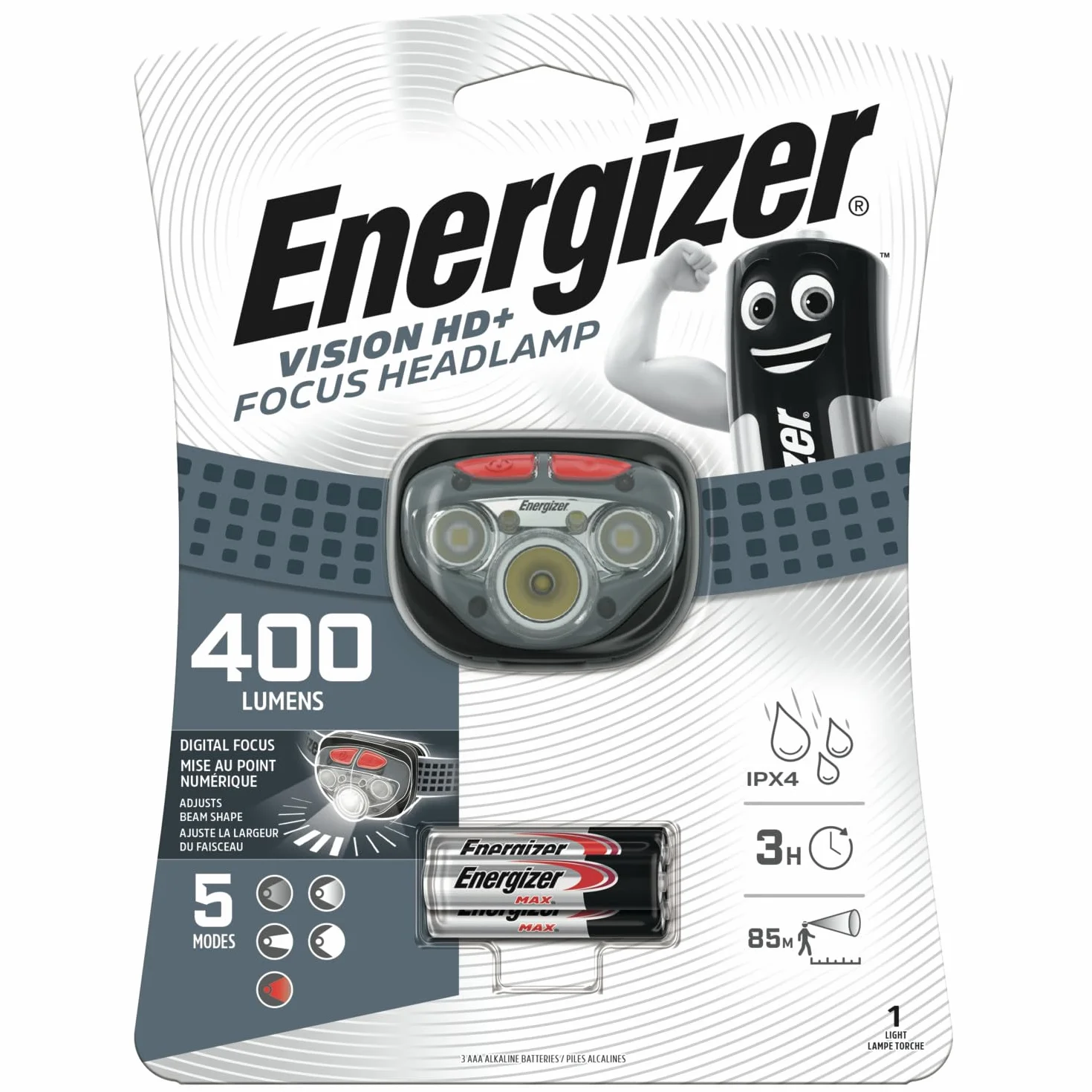 Energizer HDD323 Bateria Czarny/Czerwony 6,7 x 4,5 x 4 cm 60 g