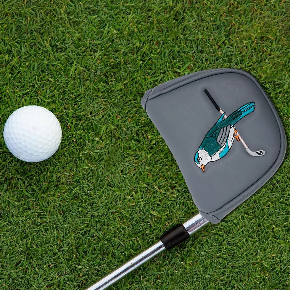 Pokrowiec na miotacz golfowy ze skóry PU, miękka aksamitna osłona głowy
