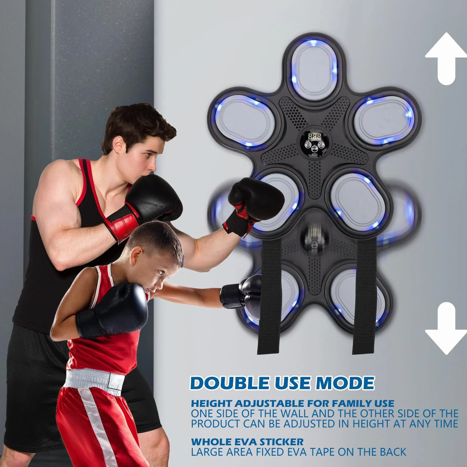 Ark miido Music Boxing Machine Bluetooth z rękawicami bokserskimi, 9 trybów prędkości, trening bokserski w domu
