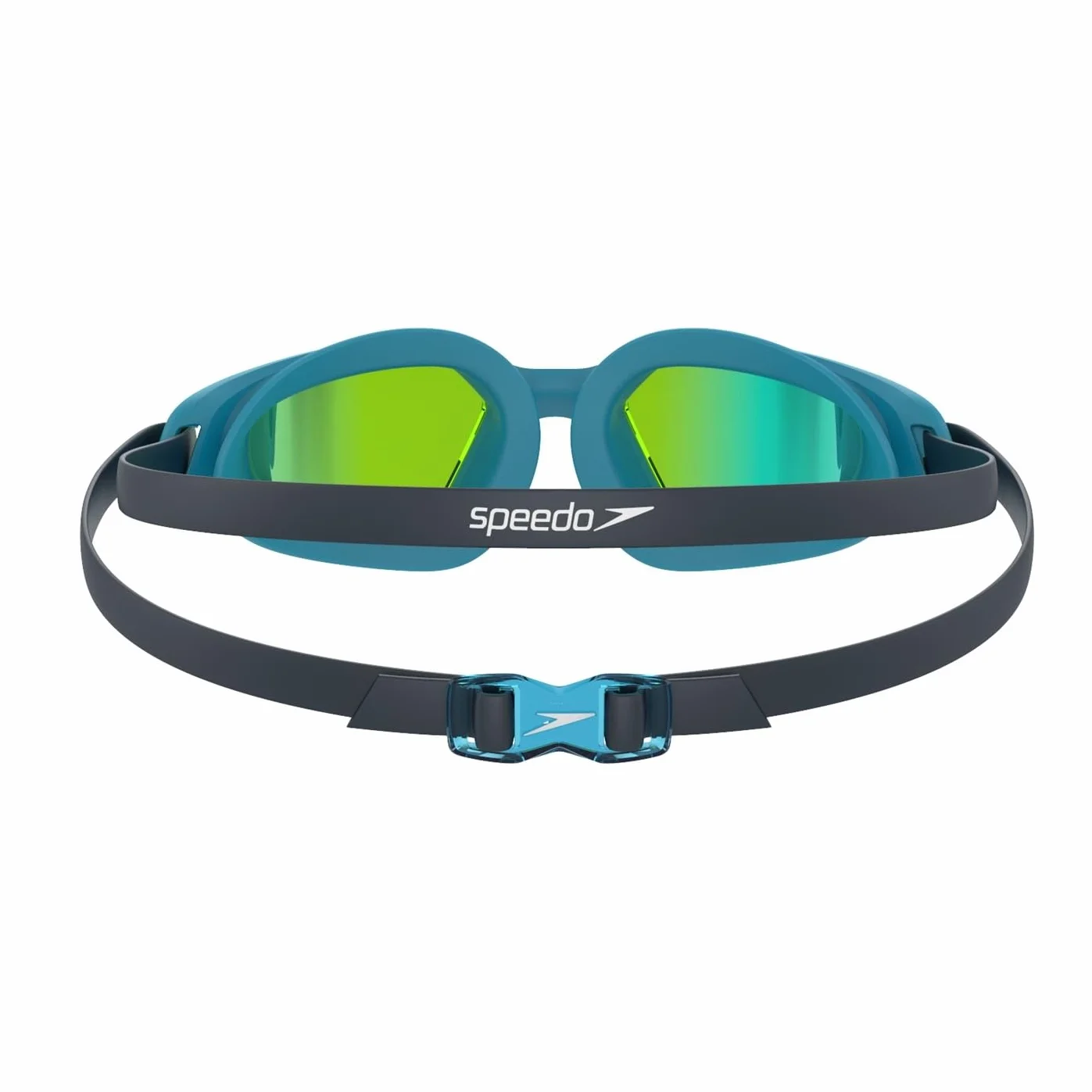 Speedo Junior Hydropulse gogle pływackie | wygodne dopasowanie | regulowana konstrukcja | przeciwmgielne | zapobiegające wyciekom, granatowe/niebieskie zatoka/żółte złoto, jeden rozmiar