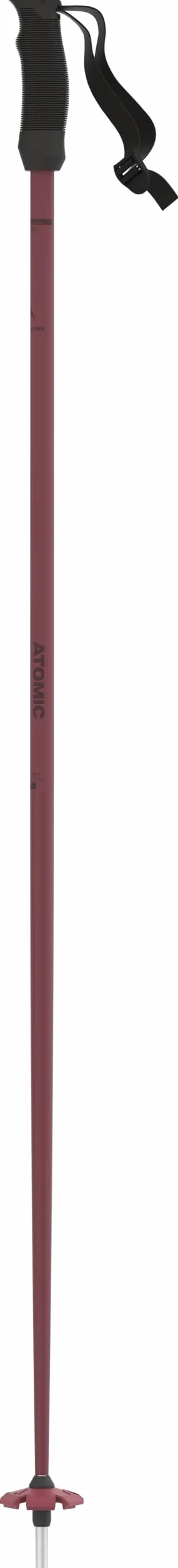 ATOMIC Cloud kijki narciarskie – Maroon – długość 110 cm – wysokiej jakości aluminiowe kijki narciarskie – ergonomiczny uchwyt zapewnia lepszą przyczepność – kij z talerzem stokowym 60 mm – kijki dla