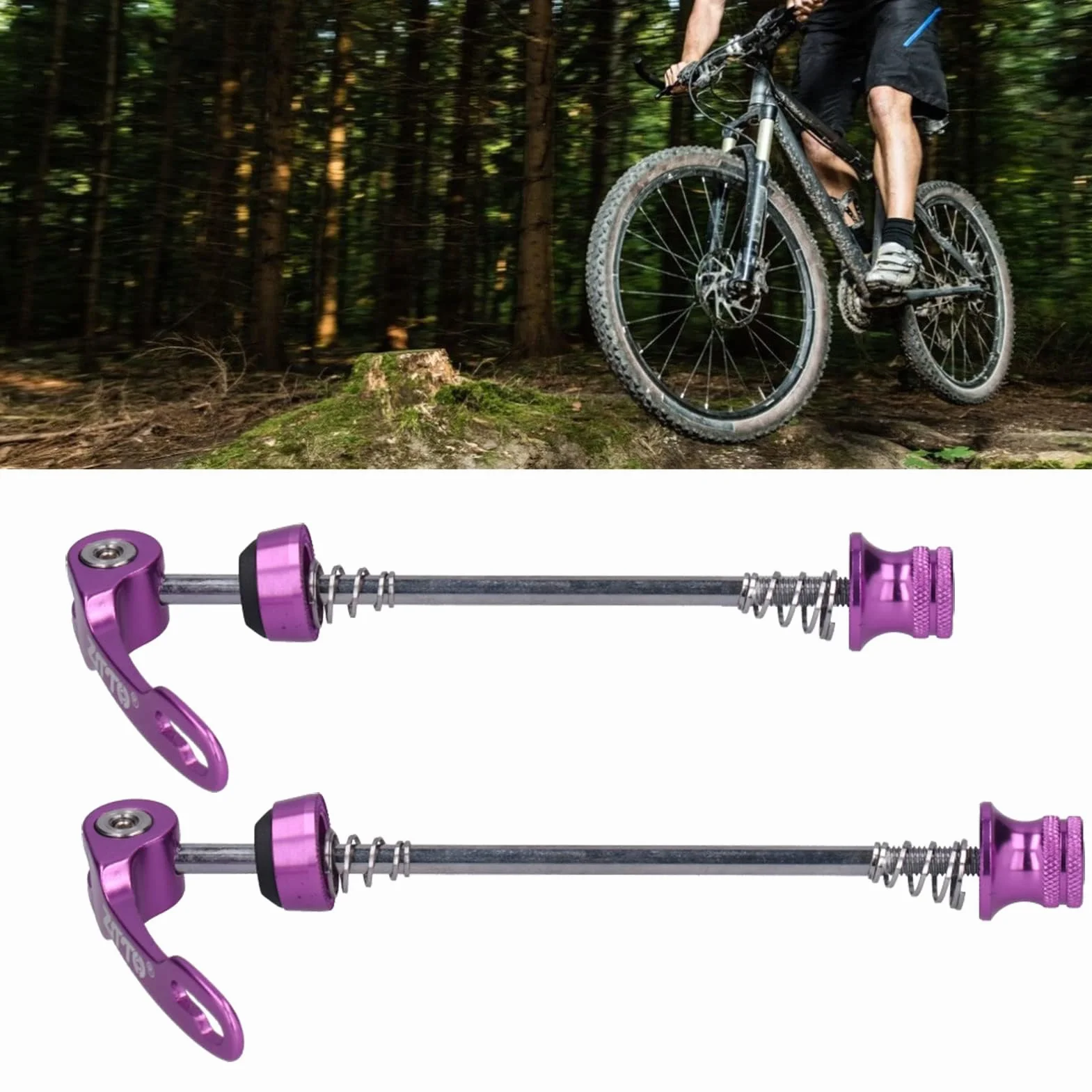 Szybkozłączkowe szpikulce ze stopu aluminium rower górski MTB piasta koła przednie i tylne szpikulce