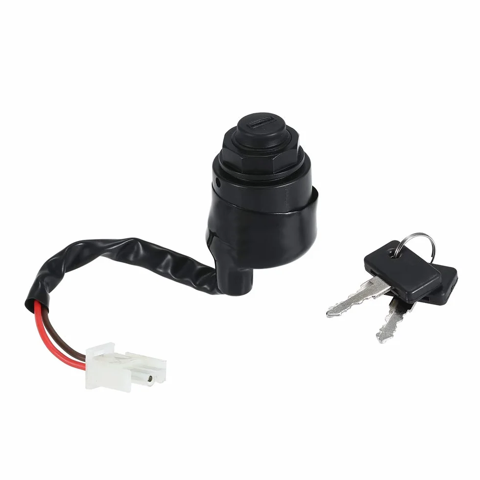 HUIOP Stycznik kluczykowy i klucze, zamiennik dla Yamaha Golf Cart Ignition Key Switch & Keys Gas Gold Electric G11 G16 G21 96-04 JN8-82510-09
