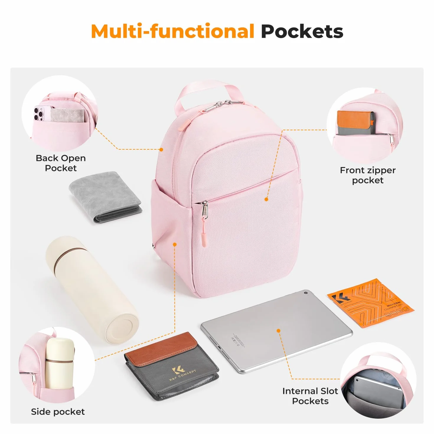 Torba fotograficzna K&F CONCEPT, torba na ramię, torba na ramię, mały plecak fotograficzny, wodoodporny plecak na aparat, regulowany pasek na ramię, plecak na obiektyw do lustrzanki cyfrowej/lustrzank