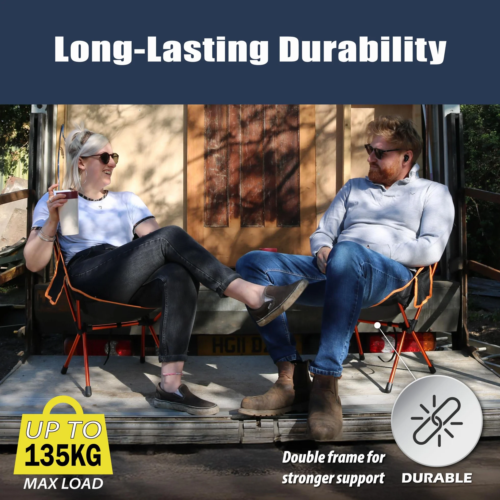 TREKOLOGY YIZI GO krzesło kempingowe dla dorosłych – kompaktowe, lekkie 0,9 kg, nośność 136 kg, wytrzymałe aluminium, szybka instalacja, idealne do wędrówek z plecakiem, na plażę i przygody