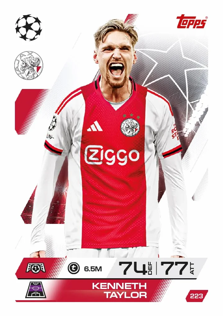 Topps UCC Match Attax 2025/26 Mini Tin Global Goalscorers 28 kart Match Attax Plus