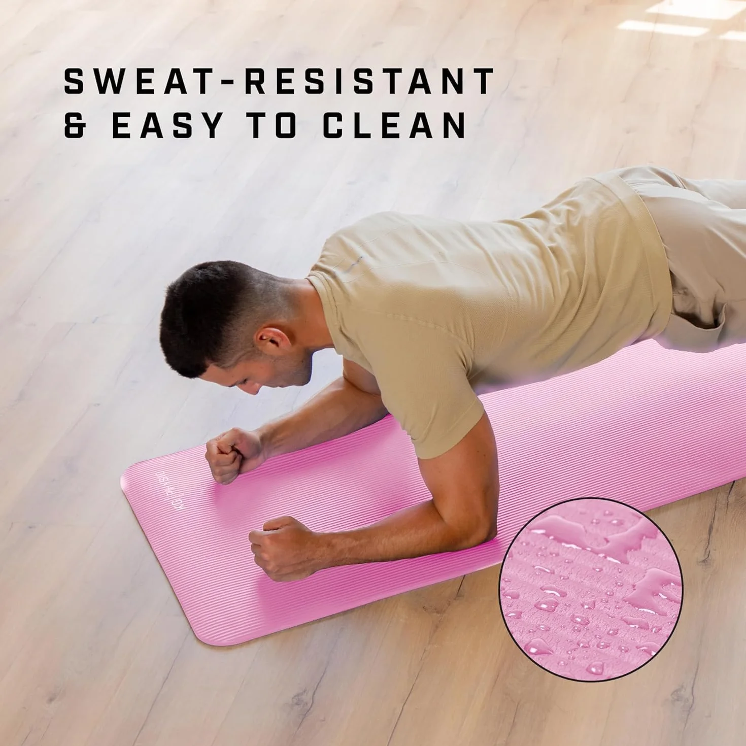 KG Physio Mata do jogi - Antypoślizgowa mata do ćwiczeń NBR z paskiem maty do jogi w zestawie - Idealna do ćwiczeń HiiT, pilates, jogi