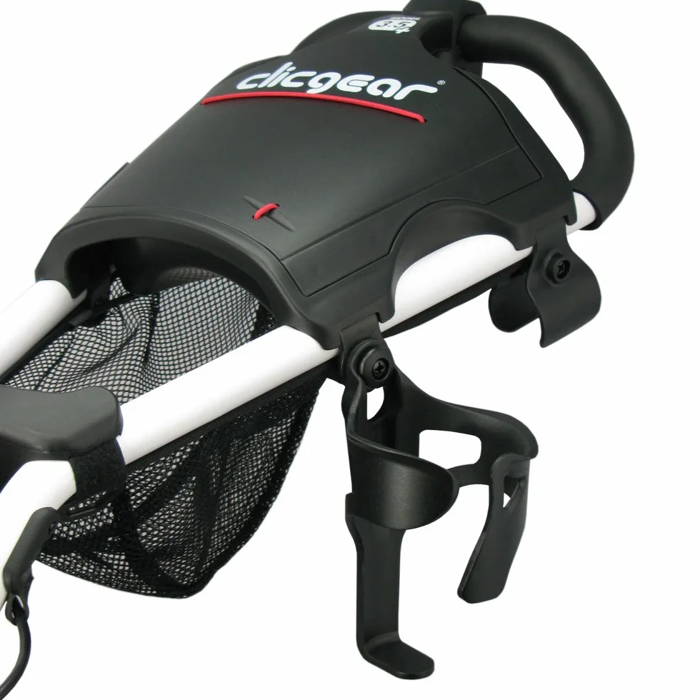 Clicgear Uchwyt na kubek na wózek golfowy XL, czarny