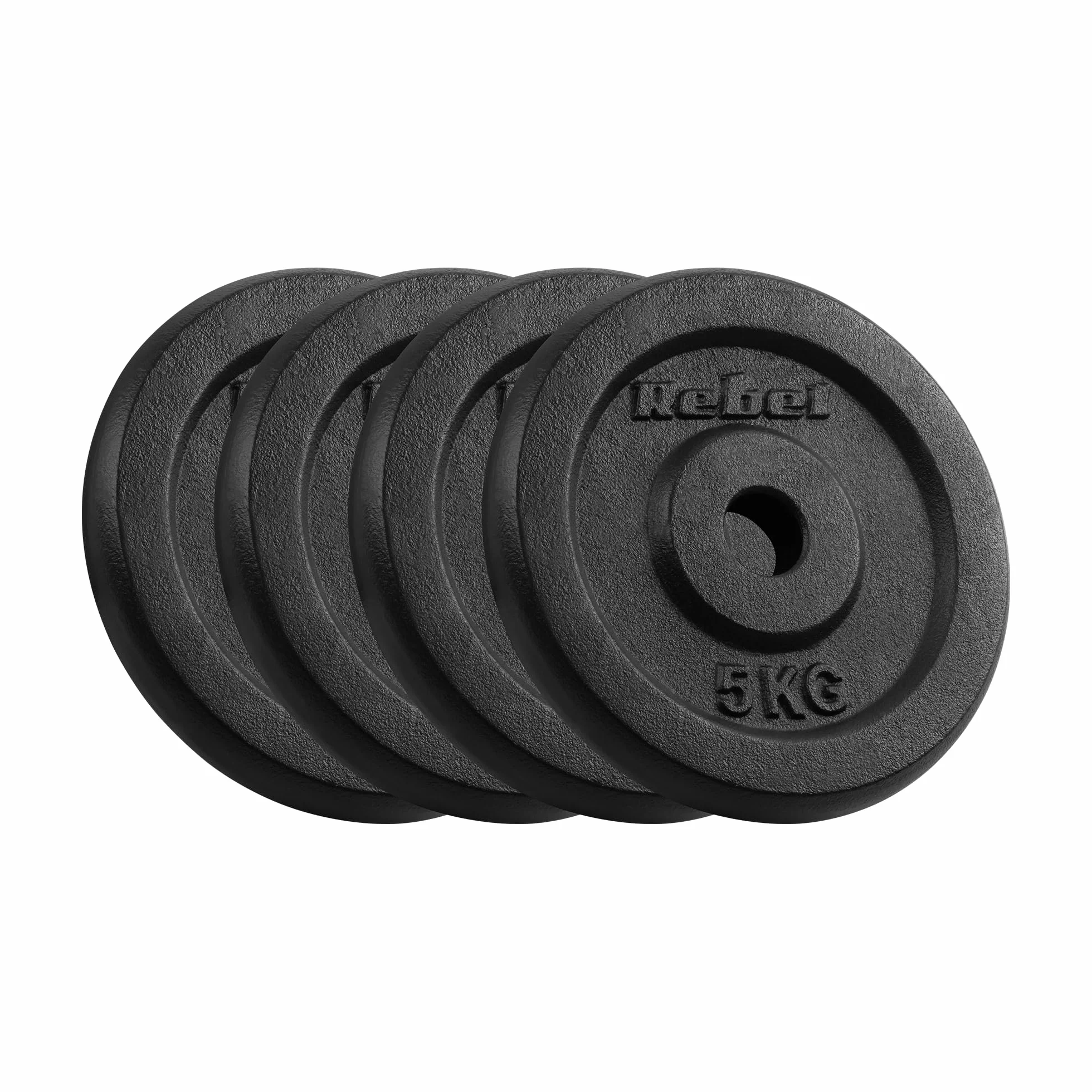 Rebel Zestaw Obciążeń Żeliwnych 4x5kg Otwór 31mm Talerz Klasyczny RBA-2128