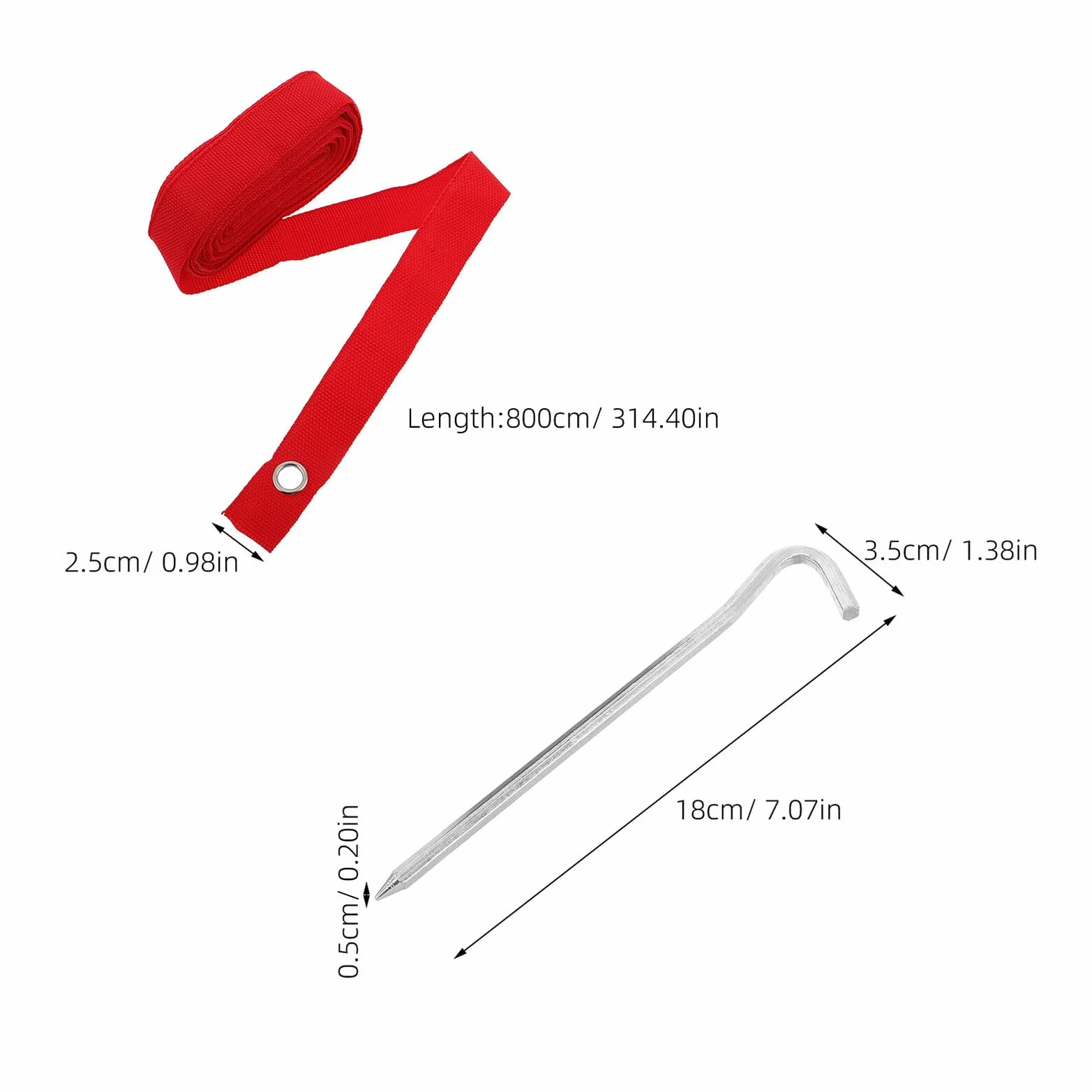 Toyvian 6 Szt. Taśma Do Oznaczania Boiska Do Siatkówki Plażowej z Kotwami Doziemnymi Odporna na Warunki Atmosferyczne