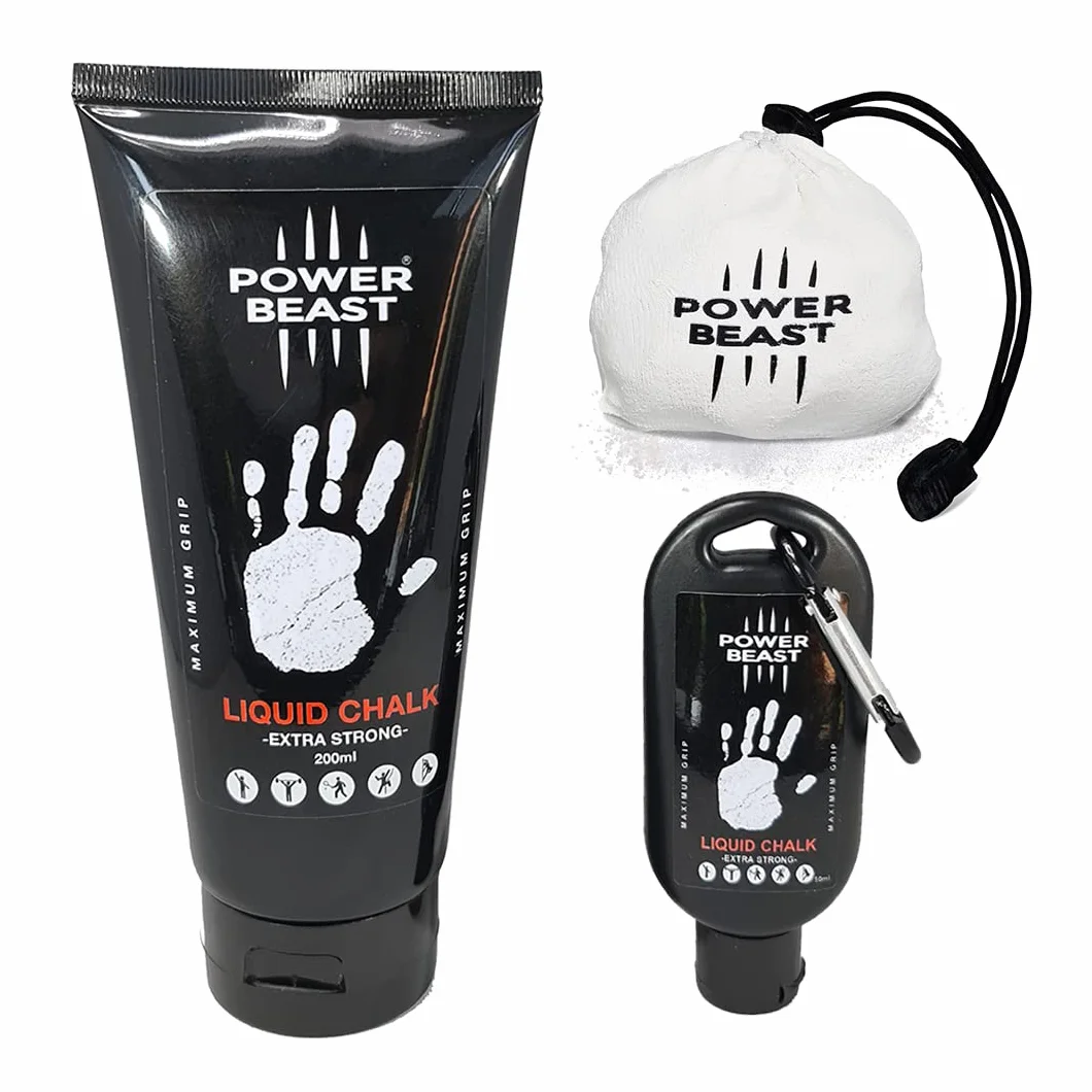 Kreda sportowa 200 ml + 50 ml + 60 g wielokrotnego napełniania, kreda głazowa