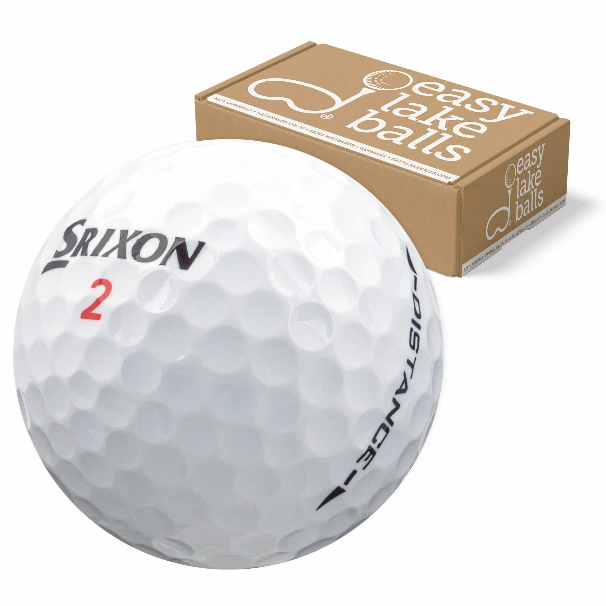 50 piłek golfowych SRIXON Distance – jakość AAA/AA – w worku siatkowym