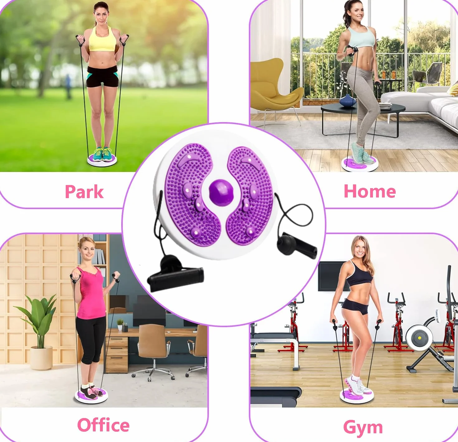 Twist Waist Disc Board ze sznurkiem, wielofunkcyjna tarcza do fitnessu, do ćwiczeń aerobikowych, akcesoria fitness, taśmy oporowe, do masażu stopy