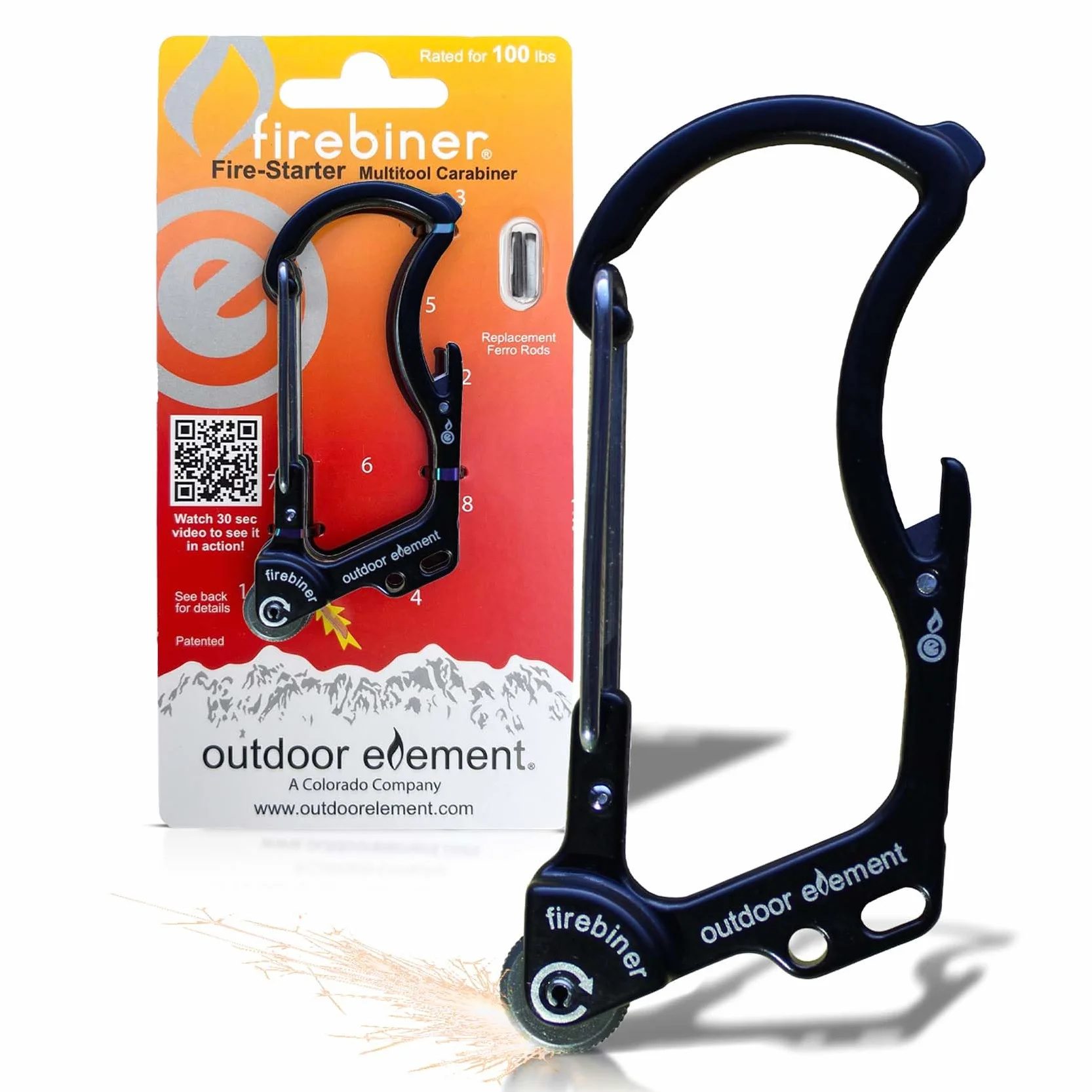 OUTDOOR ELEMENT Firebiner EDC Carabiner