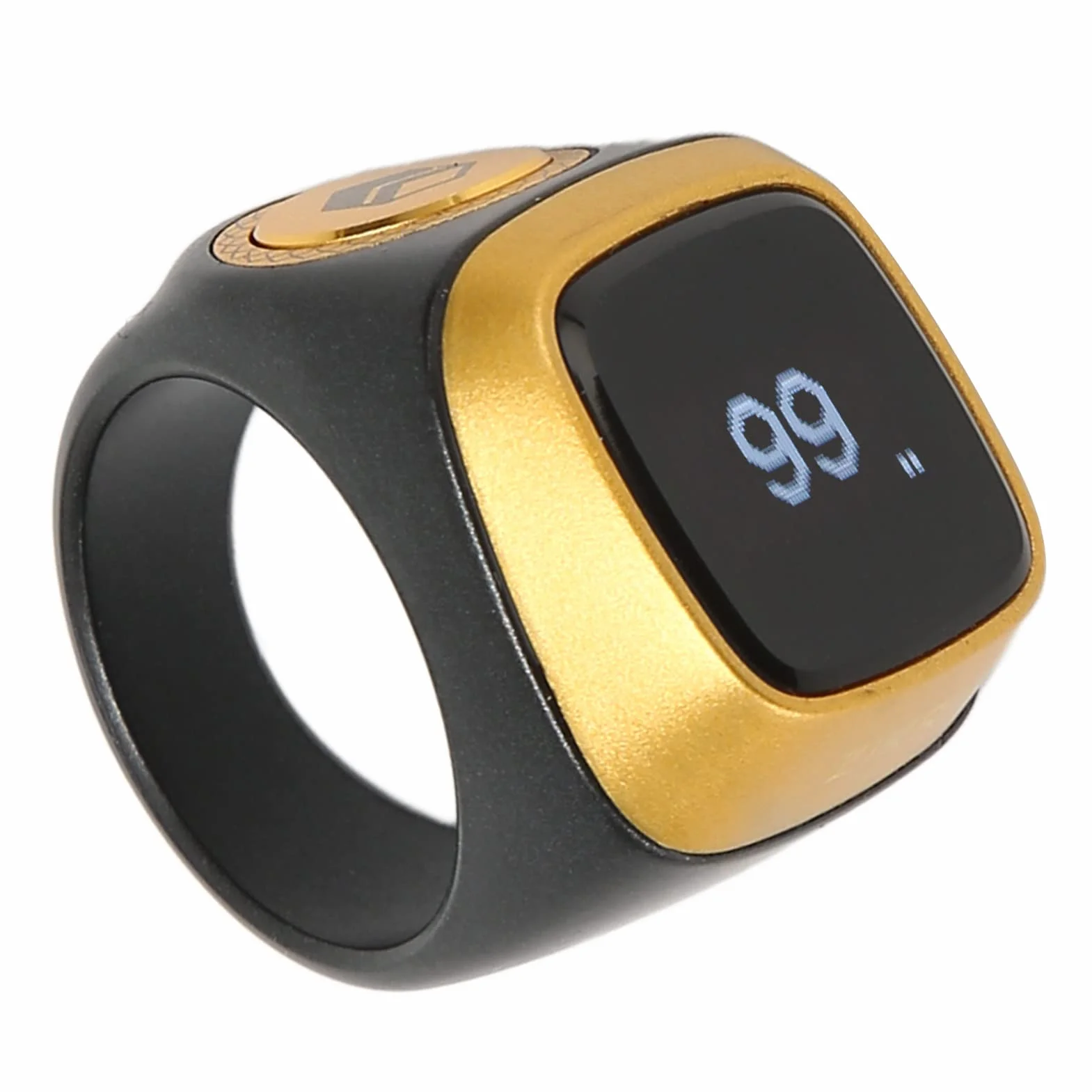 Licznik Palcowy, Cyfrowy Palec Smart Clicker Ring Resetowalny Licznik okrążeń Ręczny Licznik kliknięć z Mini Ekranem LCD do Robienia na Drutach, Szydełkowania, Coachingu,