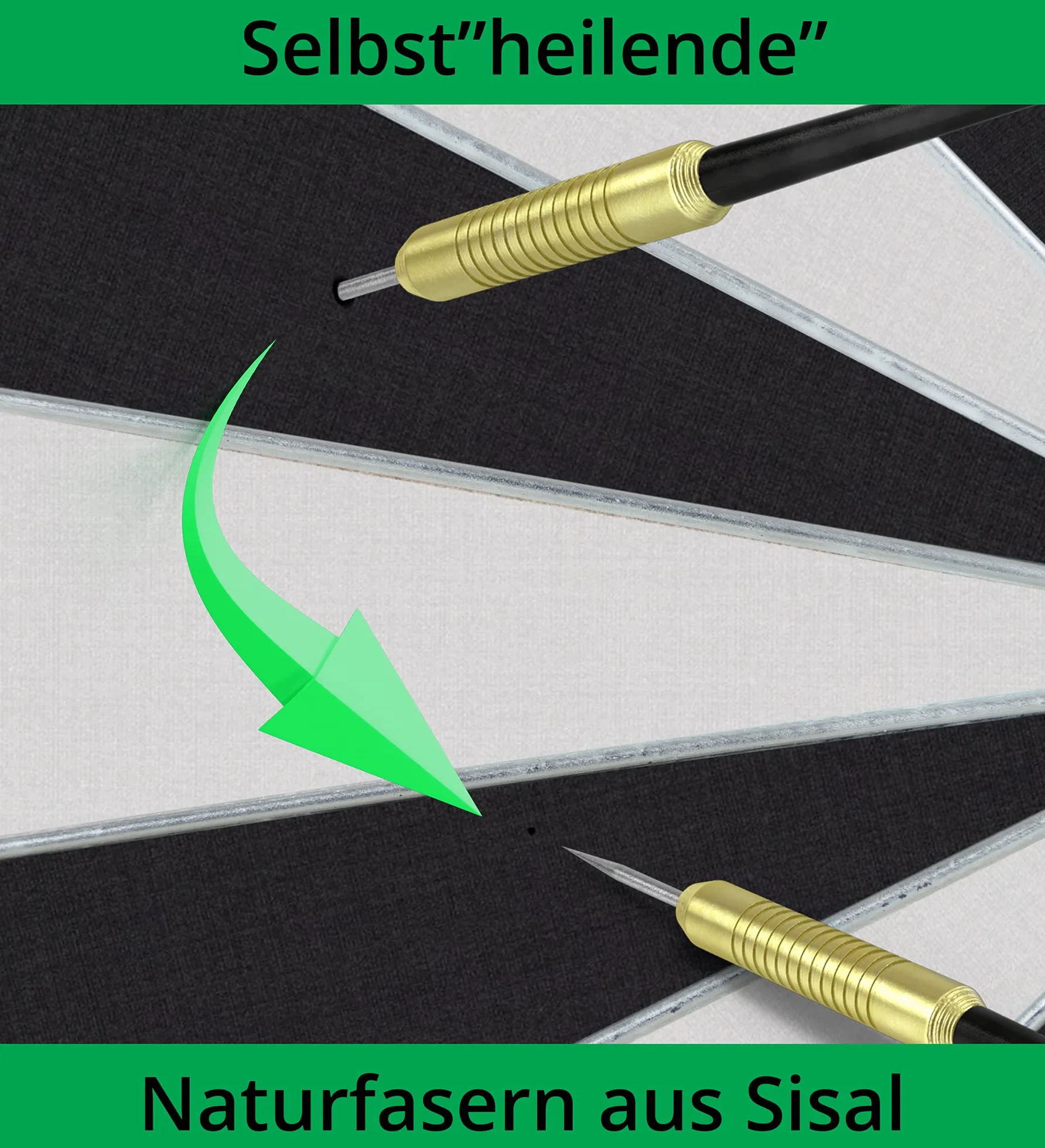Stagecaptain DBS-1715C Bullseye Champion kompletny zestaw do darta – profesjonalna stalowa tarcza do rzutek z sizalu – bezstopniowa regulacja wysokości stojaka ze stali – 6 rzutek do darta i 4 zestawy