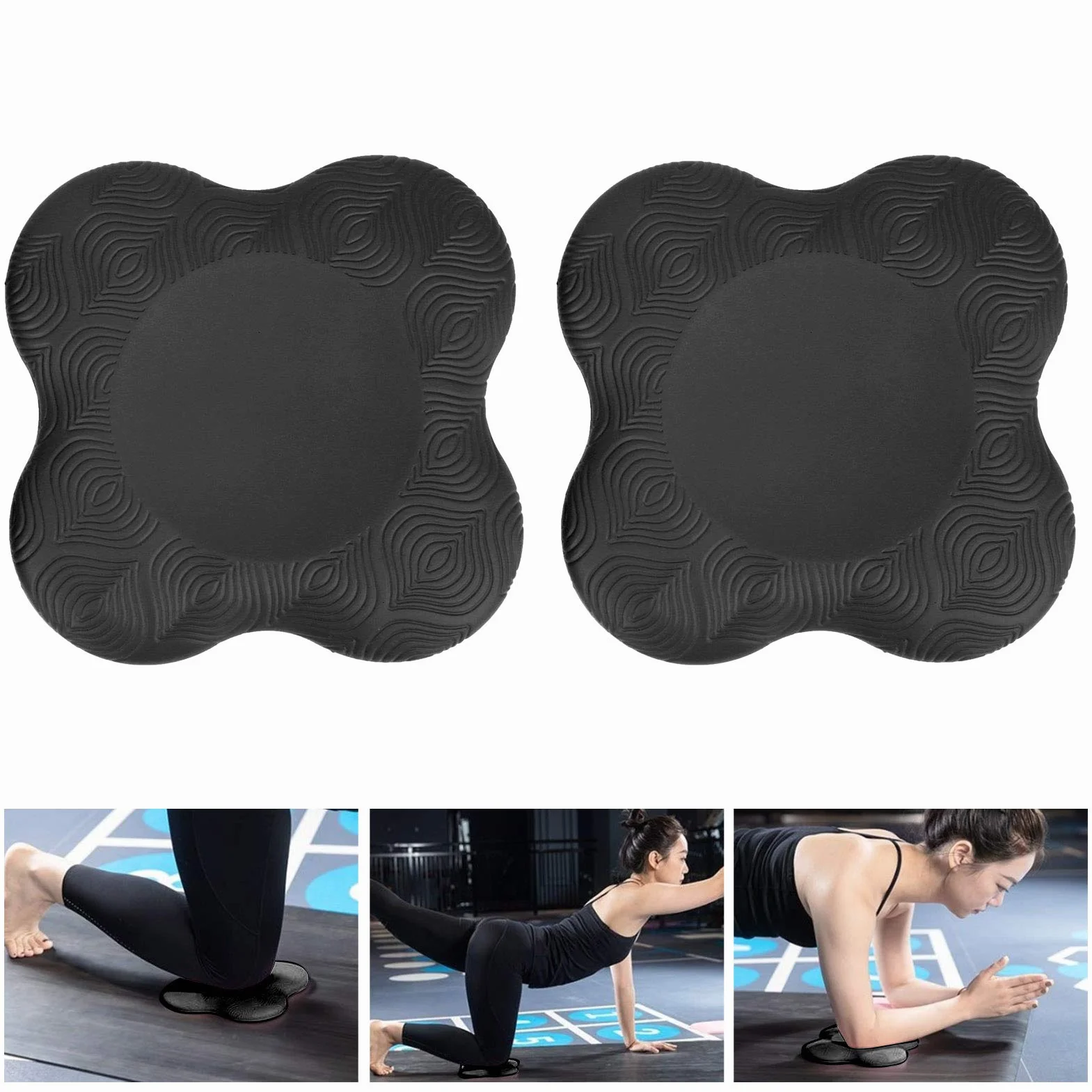 Yoga Knee Pads, Wspornik maty poduszki łokcie nadgarstka do ćwiczeń fitness przenośne zagęszczenie miękkie podwójne przeciw poślizg