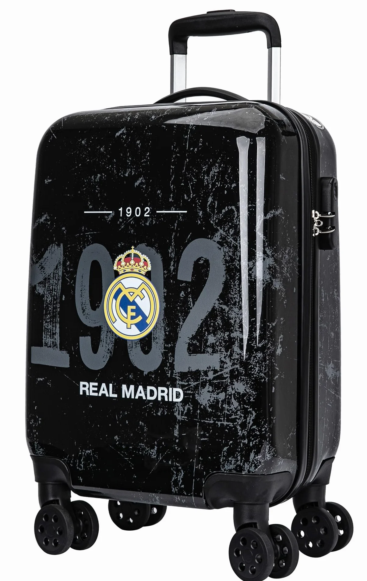 Real Madrid Cabine walizka oficjalna kolekcja 48,3 cm czarna 50 x 37 x 20 cm sportowa