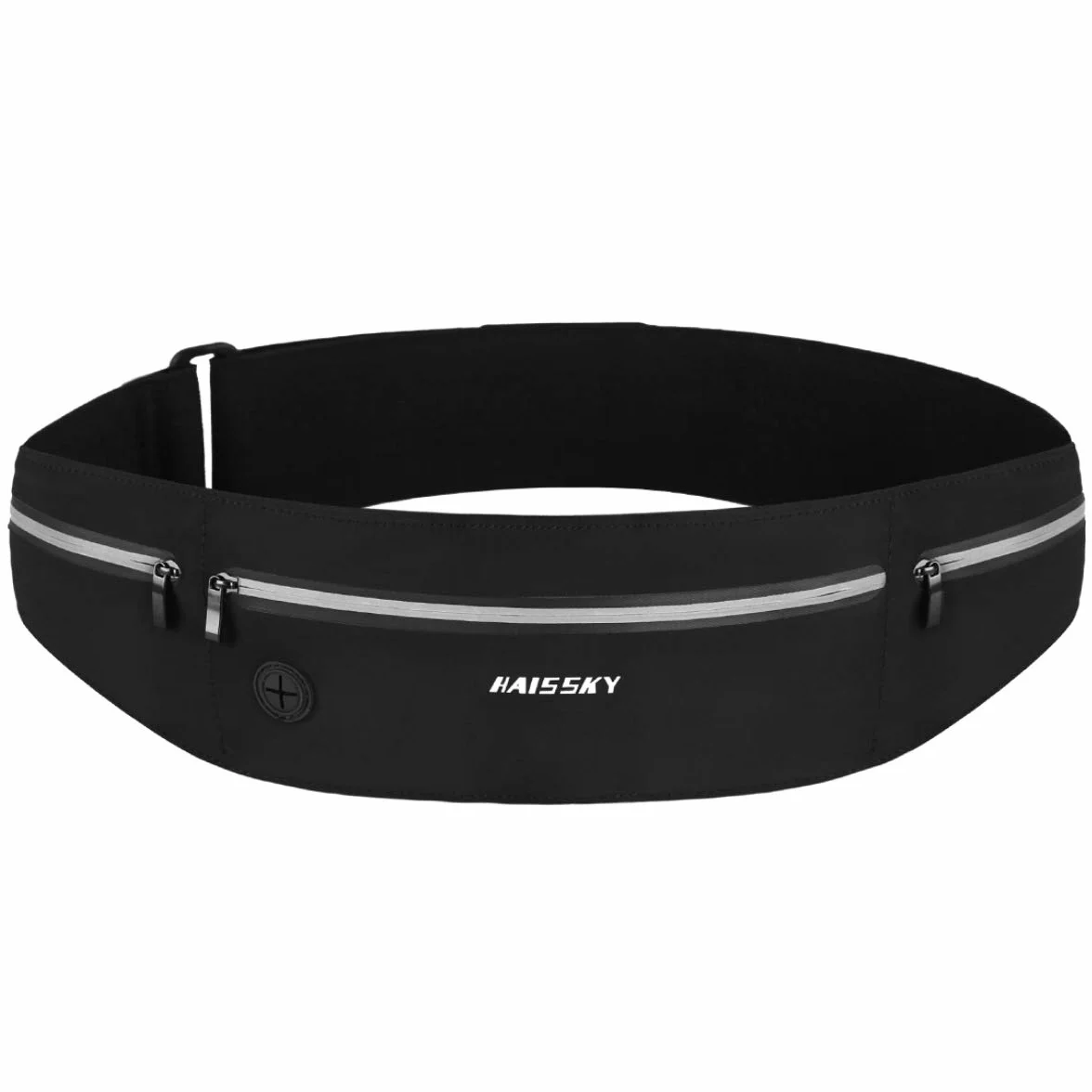 HAISSKY Pas do biegania, ultralekki pasek fitness, wodoodporny pas do biegania dla iPhone'a 17 Pro Max/16/15 Pro/14/13 Plus, torba biodrowa dla kobiet i mężczyzn, pasuje do smartfona do 6,9 cala