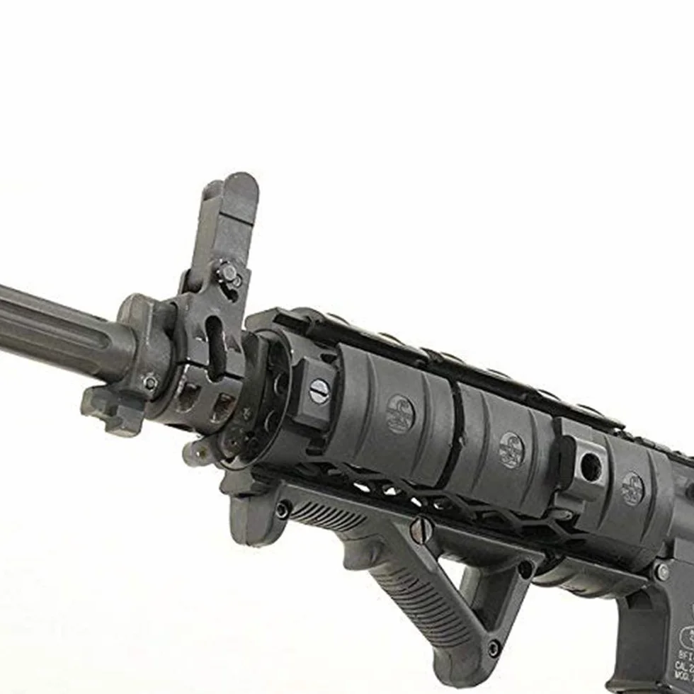 Angled Fore Grip, standardowy uchwyt przedni Airsoft, kątowy ergonomiczny uchwyt, nylonowy AFG1 trójkątny uchwyt z przodu do szyny tkackiej 20 mm, czarny