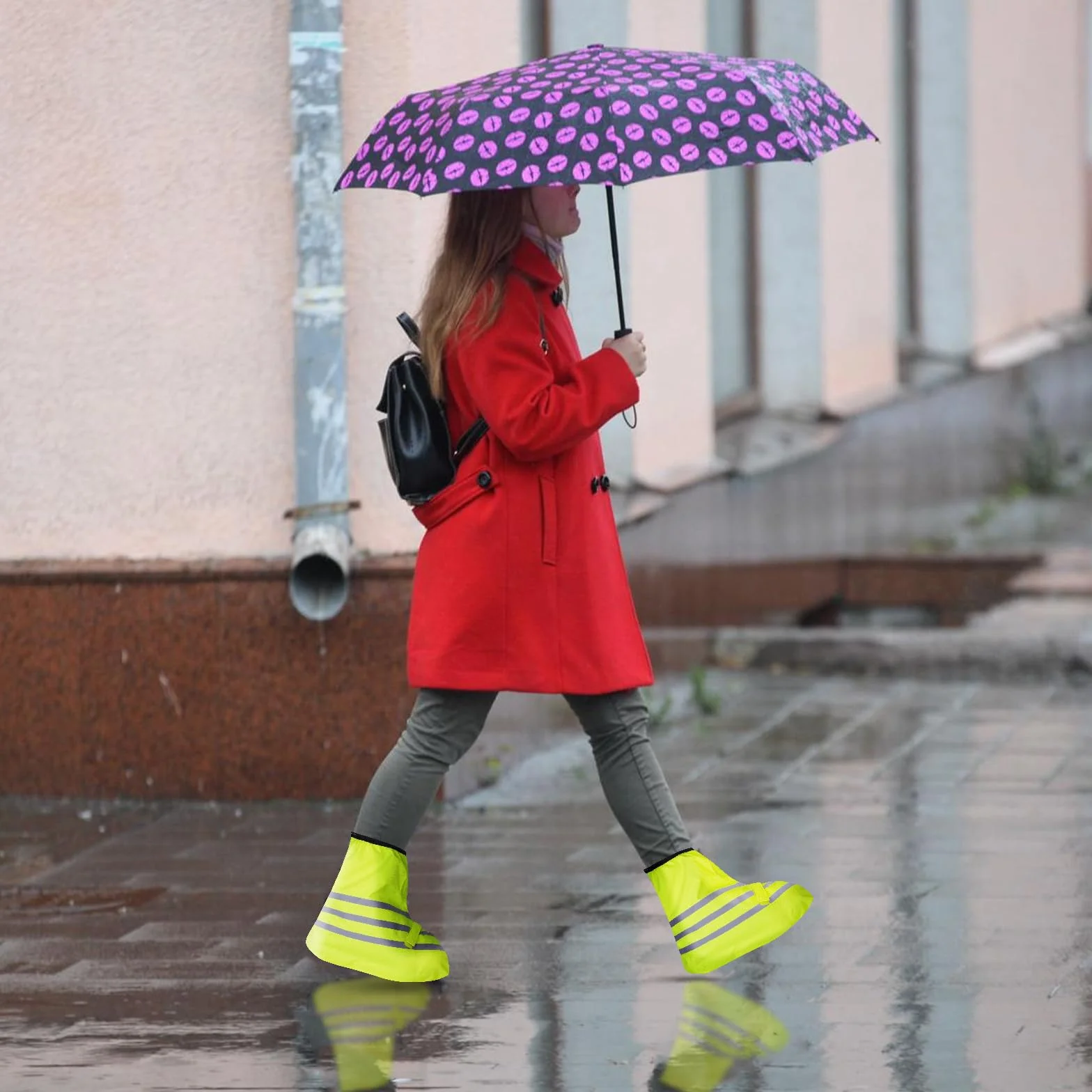 Wodoszczelne ochraniacze na buty rowerowe z odblaskami