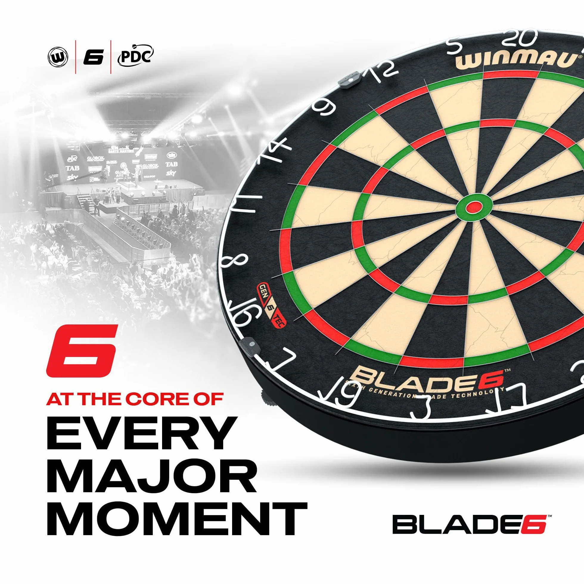 WINMAU Tarcze do rzutek z serii Blade – profesjonalne oficjalne tarcze turniejowe PDC – Blade X