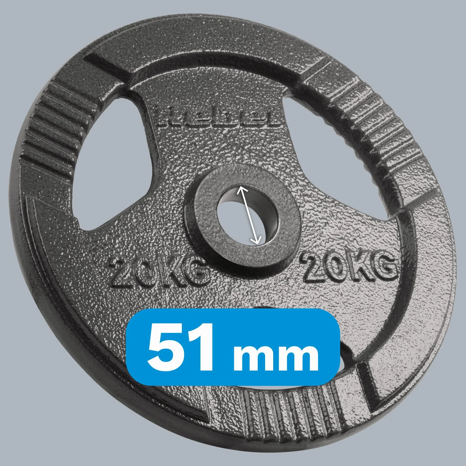 Rebel Electro Obciążenie Żeliwne 20 kg Otwór 51mm Talerz z Uchwytami