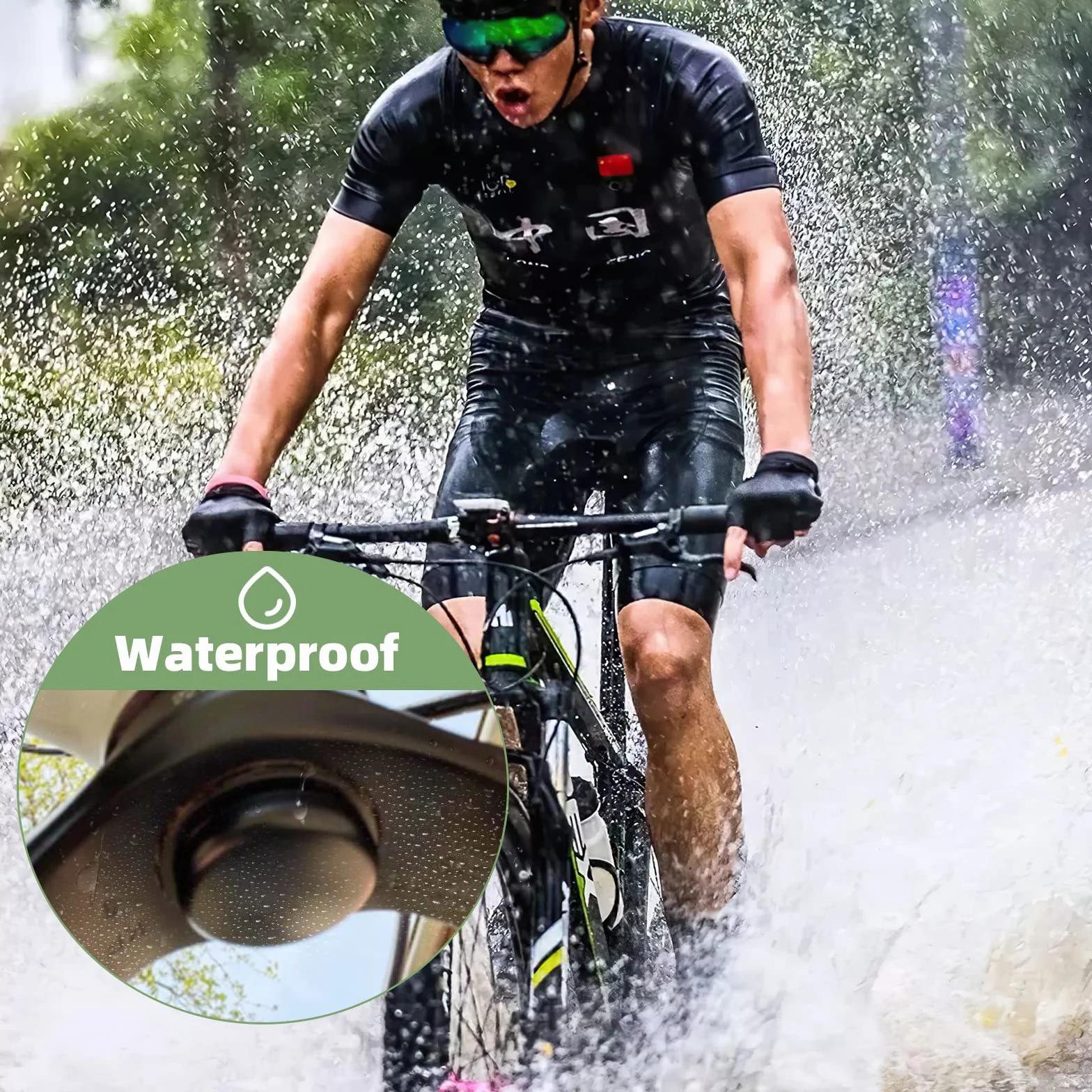 Uchwyt rowerowy antykradzieżowy na Airtag, nadaje się do rowerów z otworami w przednim widelcu