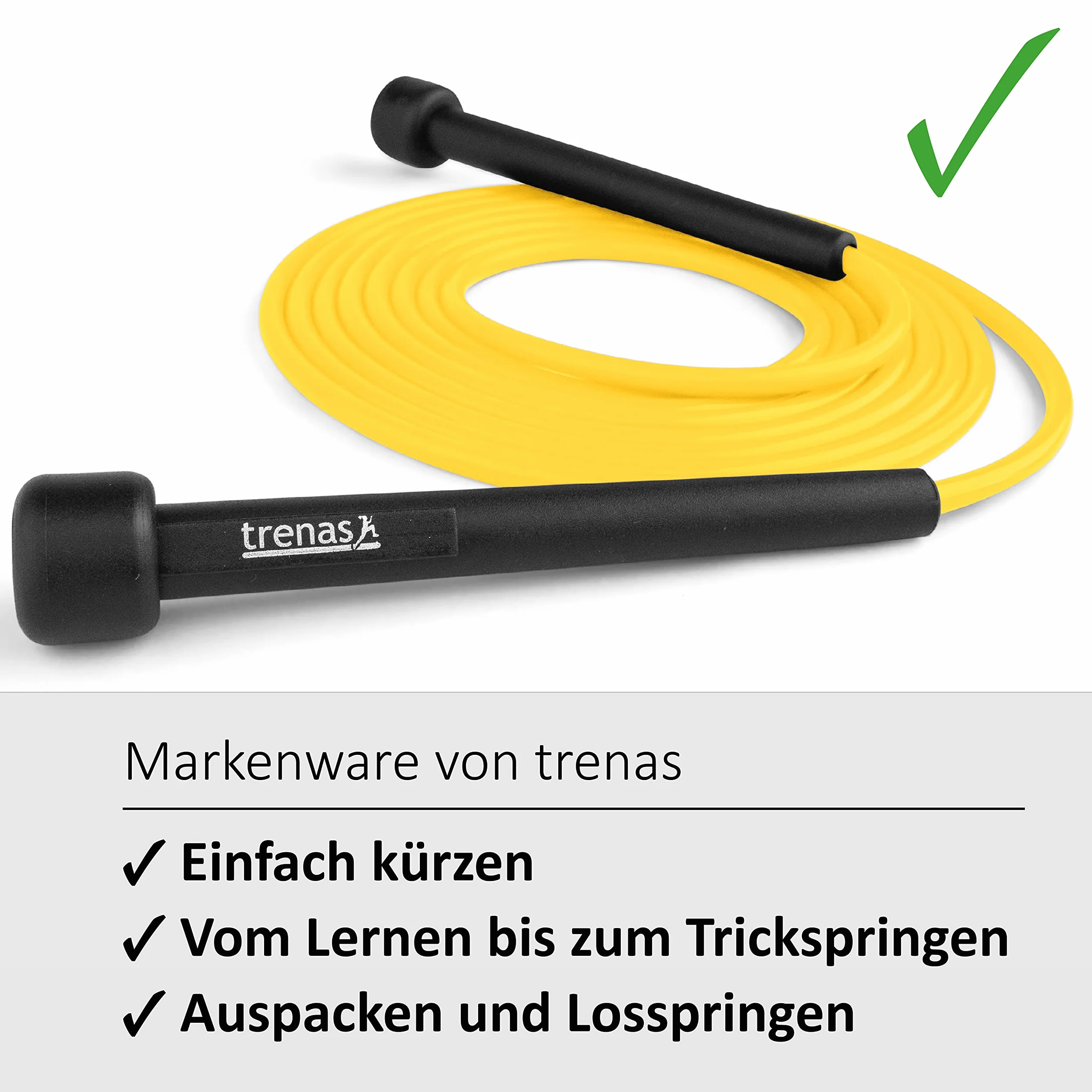 trenas Skakanka | skakanka | skakanka dla dorosłych i dzieci | 3 metry | łatwa regulacja | Speed Rope