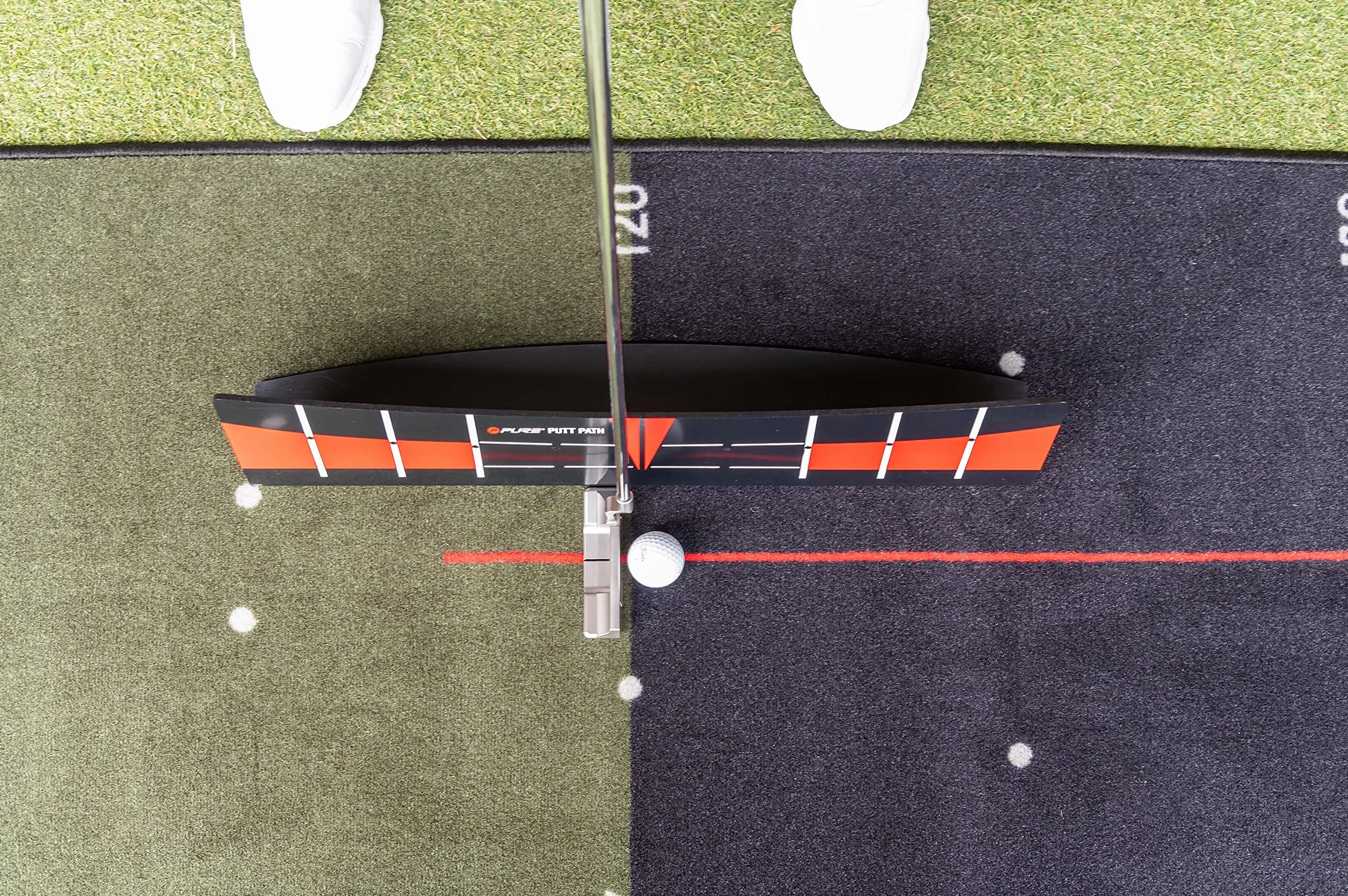 Pure2Improve Unisex Putt Path Putt Path - czarny/czerwony,