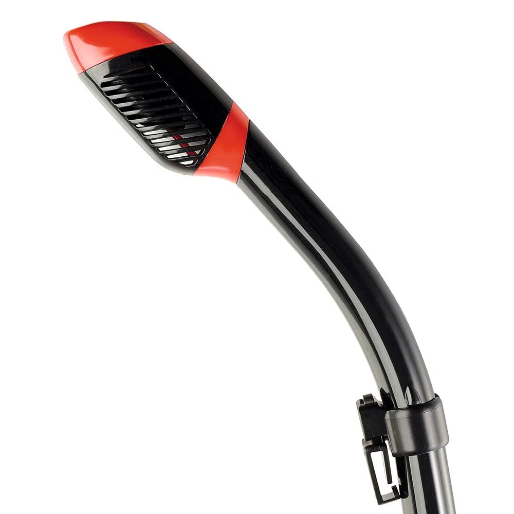 Cressi Unisex-Adult Cressi Dry Snorkel Fajki Do Sportów Wodnych,Czarny/Czerwony,Jeden Rozmiar,Es259558