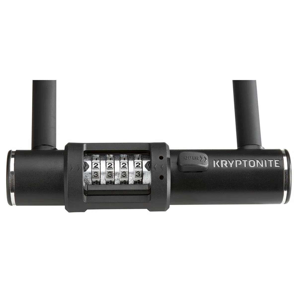 Kryptonite 005292 Combo U zamek rowerowy, czarny, 4" x 8"