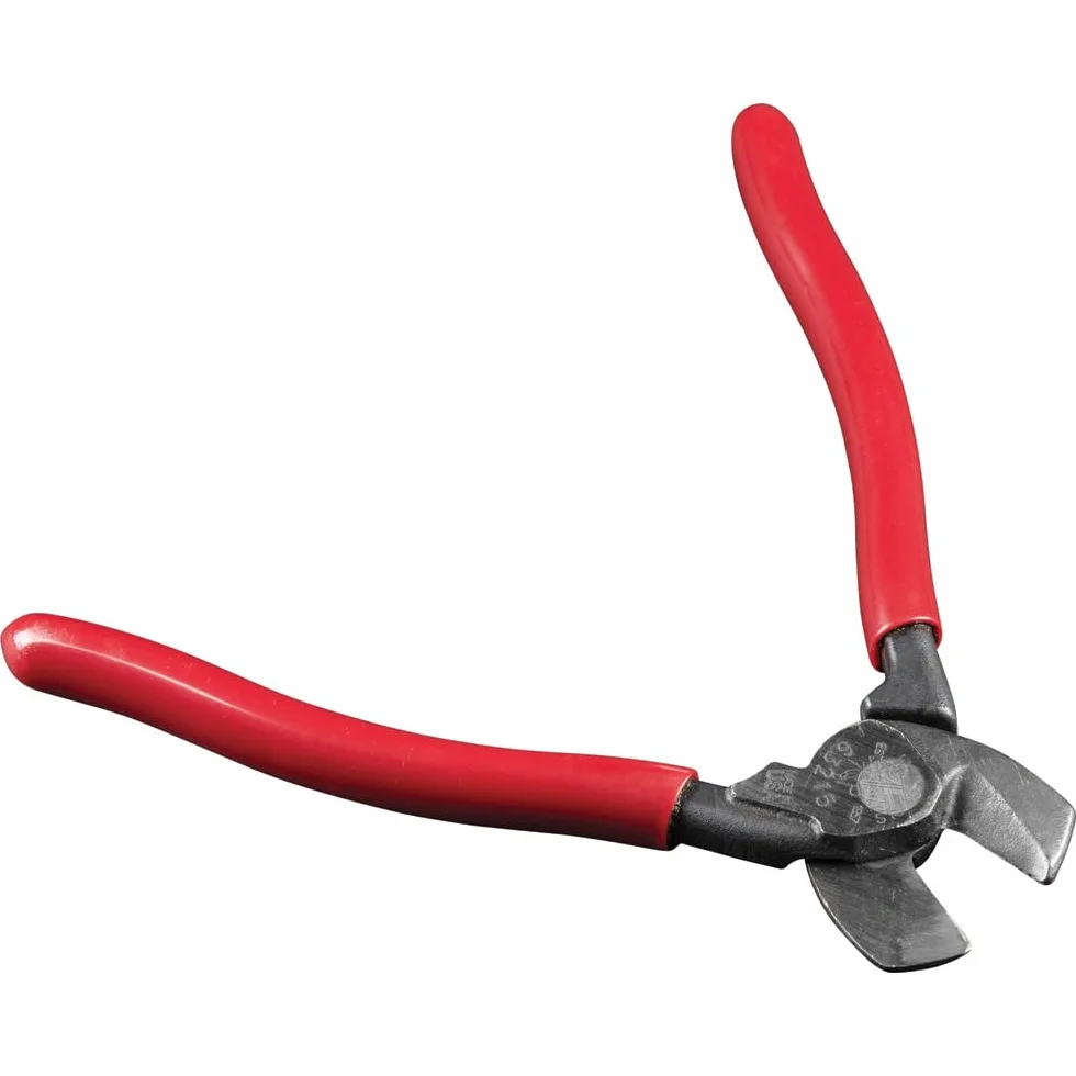 Klein Tools 63215 Obcinak do kabli, kompaktowy 15,5 cm, kuty ze stali, do cięcia kabli aluminiowych i miedzianych