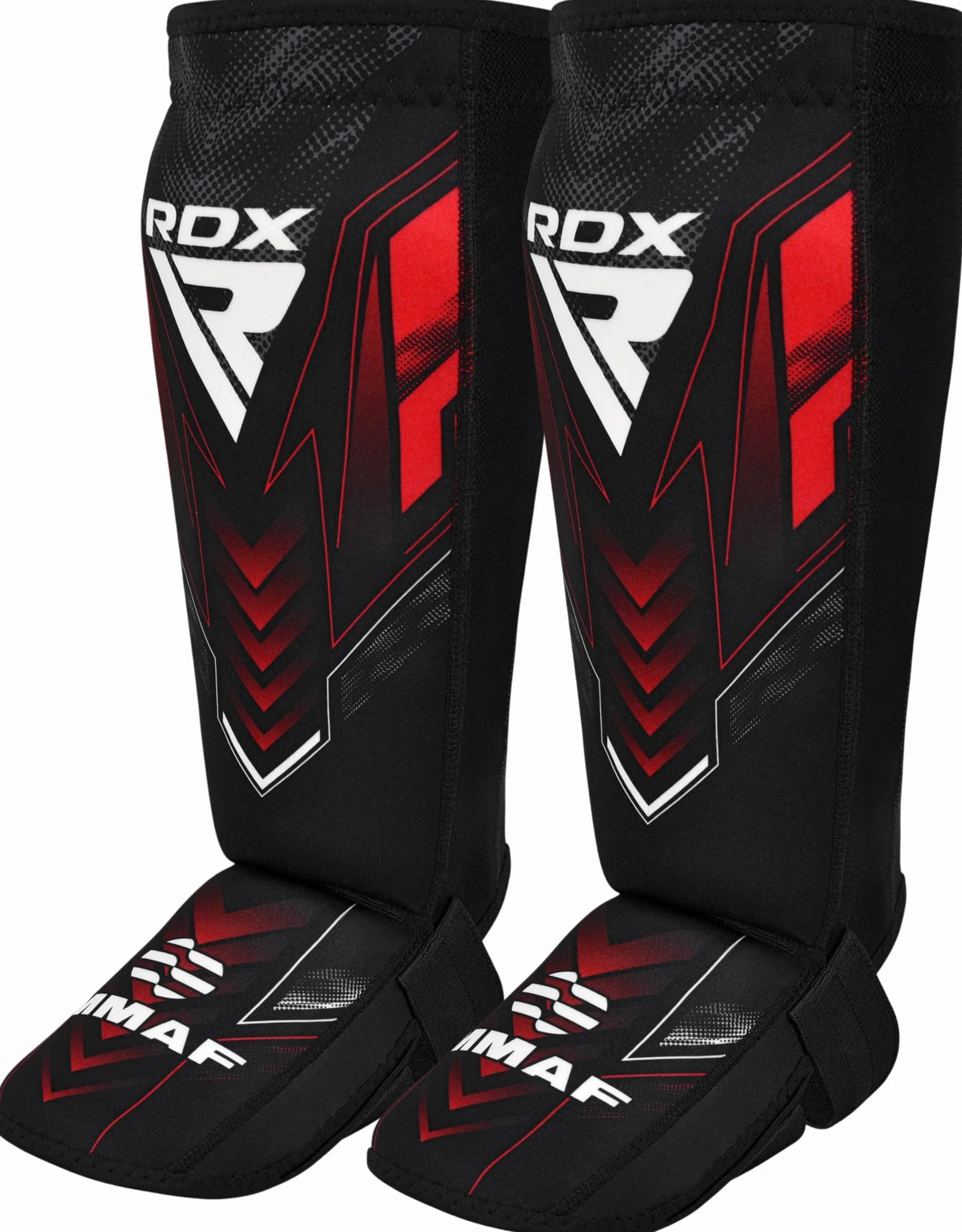 RDX Zatwierdzone przez IMMAF ochraniacze goleni, neoprenowe ochraniacze na golenie, do sparingów i grapplingu, MMA, kickboxingu, mieszanych sztuk walki, profesjonalna ochrona podbicia goleni, dla