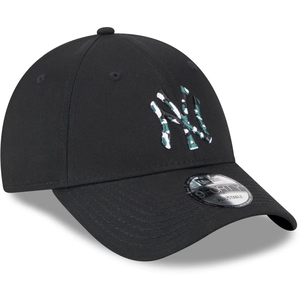 New Era Mężczyźni Wypełnienie Sezonowe 9Forty Neyyan Blkdkl New York Yankees 60424764 Czapka, Czarny/Biały, M