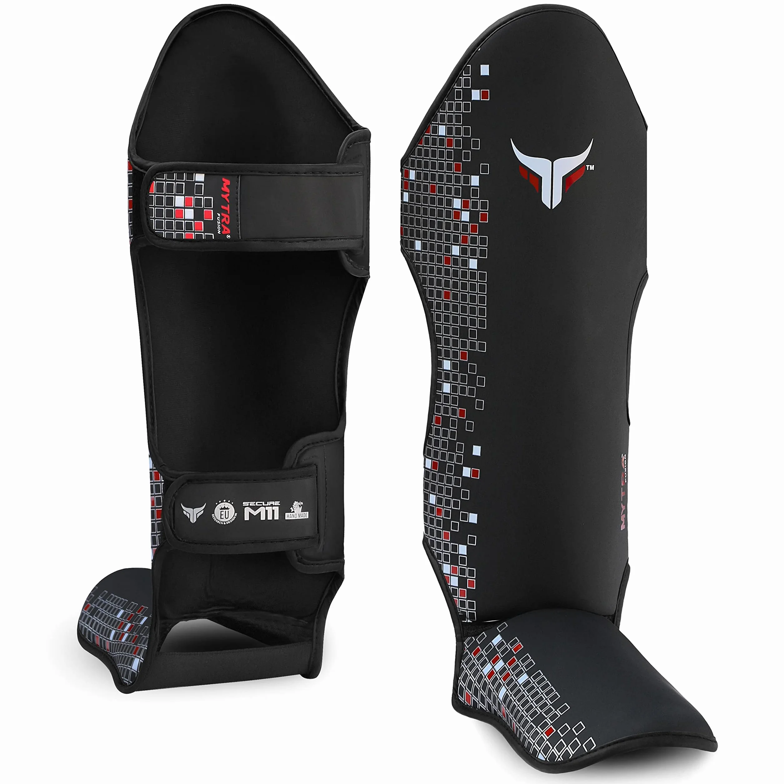 Mytra Fusion Paratibie kick boxing ochraniacze MMA, Muay Thai Paratibie – Shin Instep Protection do treningu, BJJ, sparing, boks i sztuki walki