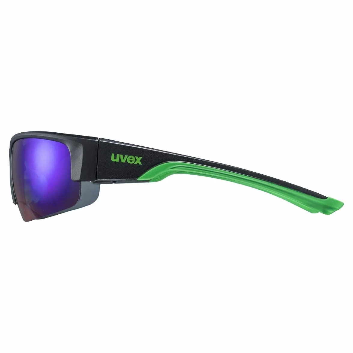 Uvex sportstyle 215 okulary sportowe black matt green/green one size