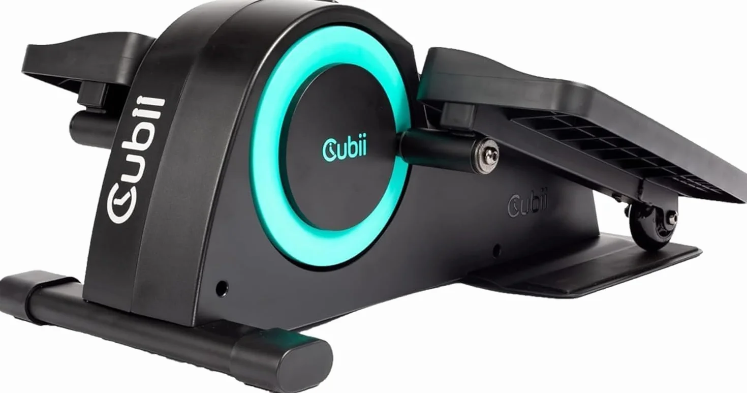 Cubii Junior Under Desk Elliptical Pedal Exerciser with Built In Display, Adjustable Resistance