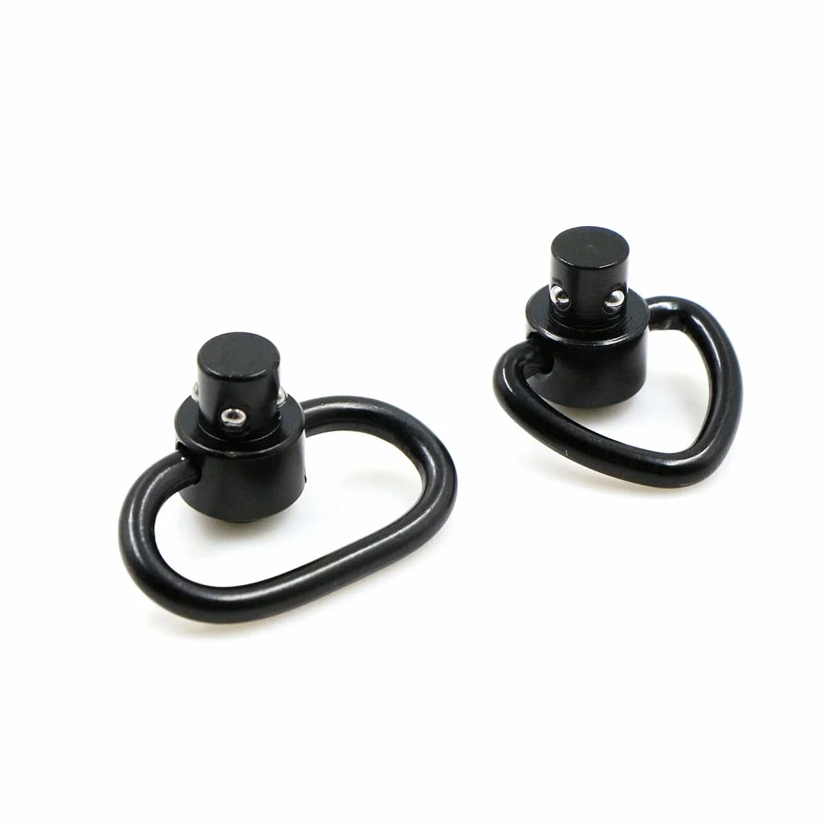 Sling Swivels QD Swivel Clip Loop Strap Quick Release obrotowe kółka 1,25 cala taktyczna klamra 4 szt. czarne