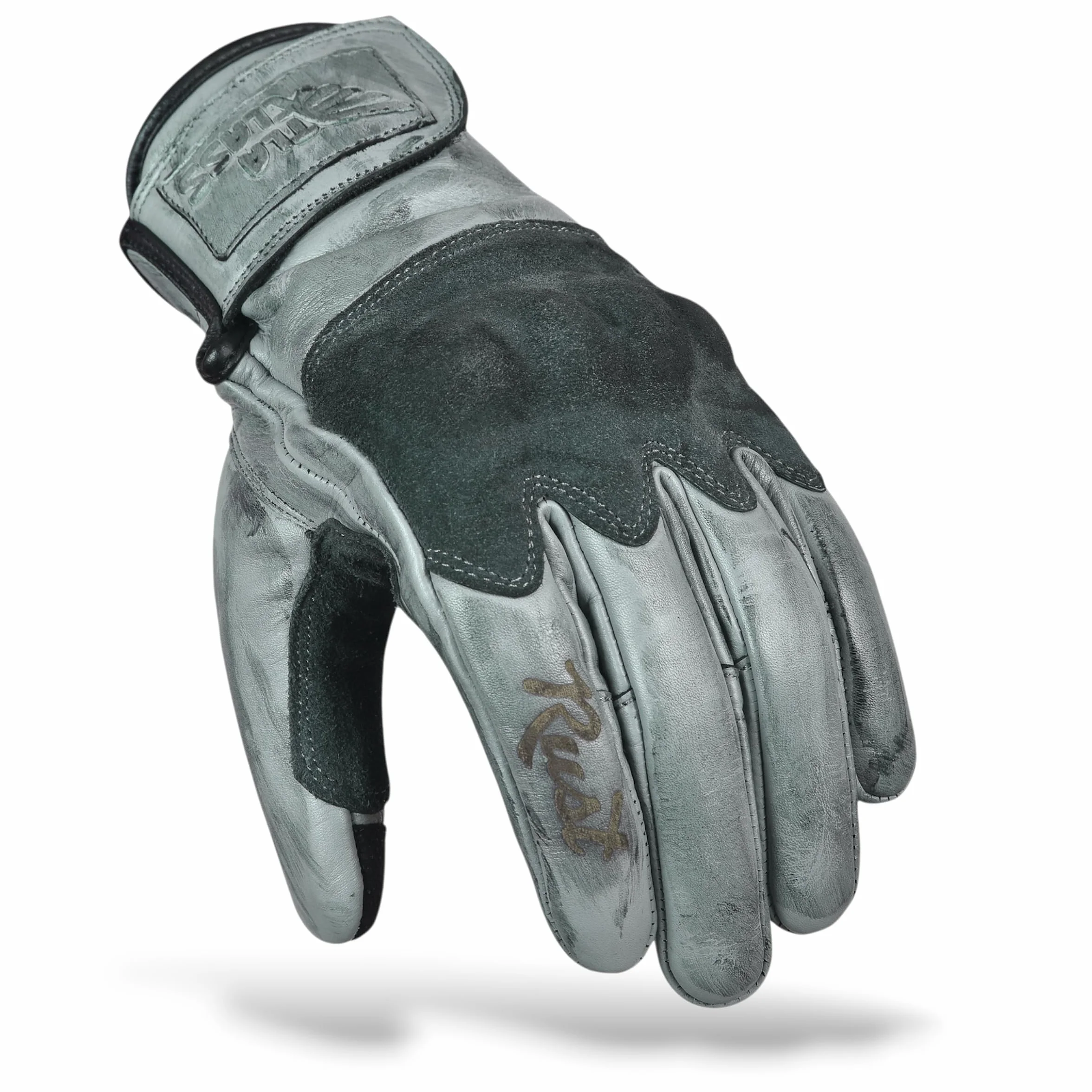 TLA RUST Skórzane rękawiczki motocyklowe vintage CE 2XS-4XL dotykowe ochrona uderzeń