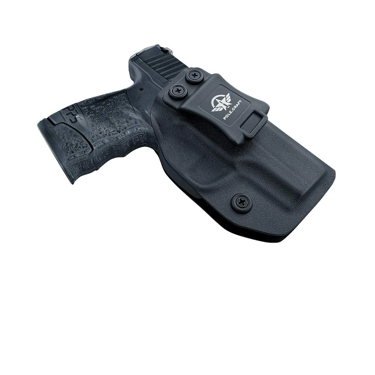 Walther PPS M2 Kabura IWB Kydex Kabura Dopasowane: Walther PPS M2 9mm/.40 Pistolet - Wewnątrz pasa Ukryte Carry - Adj. Trzymaj pochylony - przycisk-Mag Okładka, brak zużycia, brak drgań