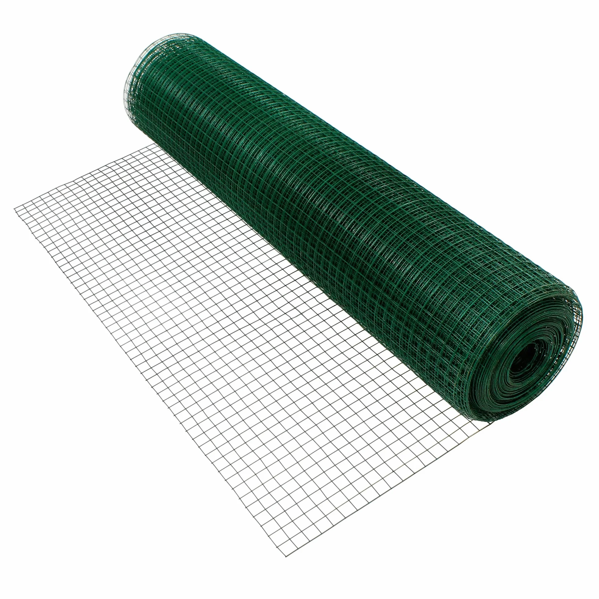 ECD Germany Aviary Wire Mesh 1mx25m 19x19mm 0,75mm Green Galvanised Steel Welded Wire Fence