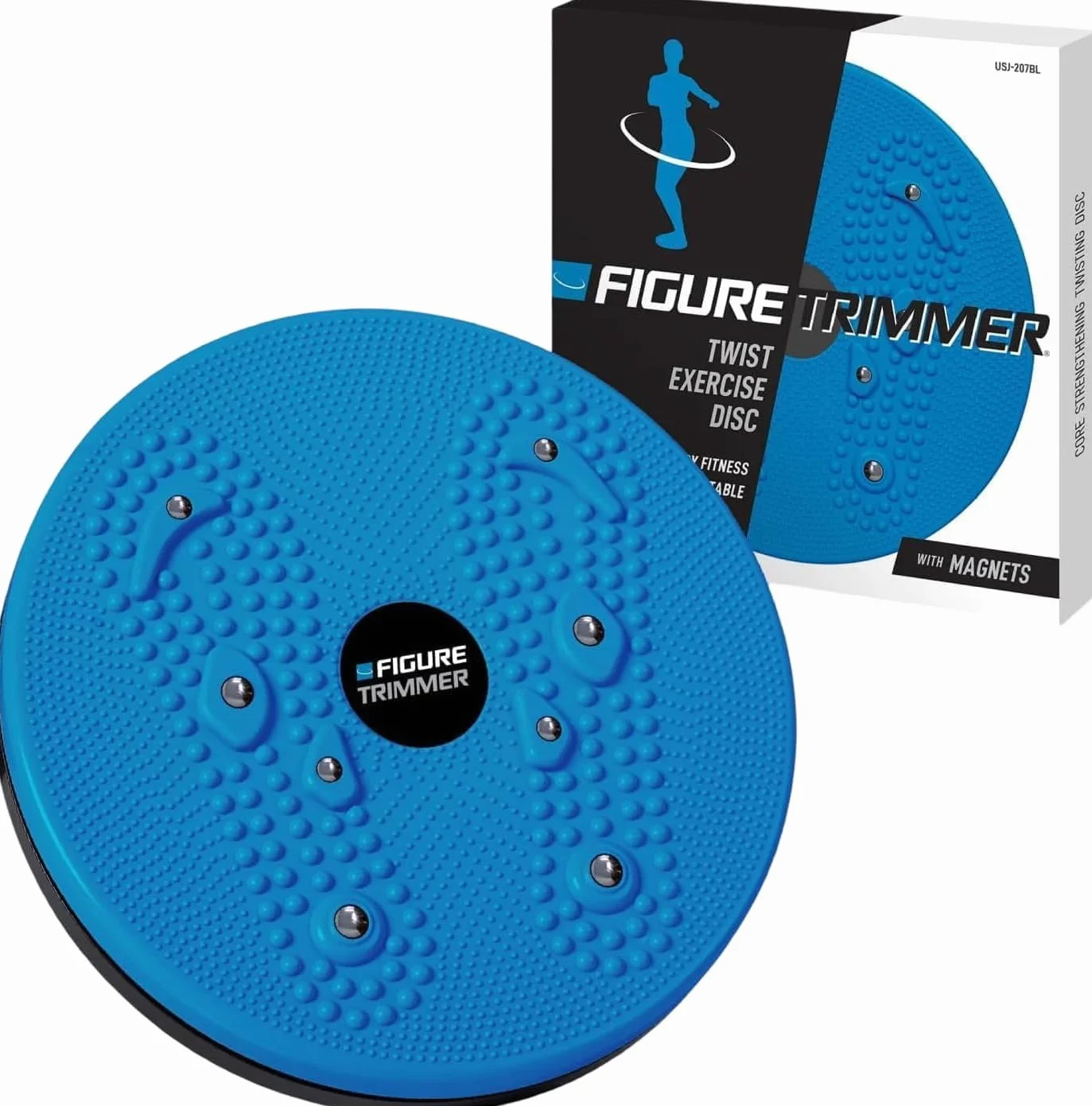 Figure Trimmer Tablica Ab Twister do ćwiczeń, skręcanie talii z 8 magnesami od Daiwa Felicity