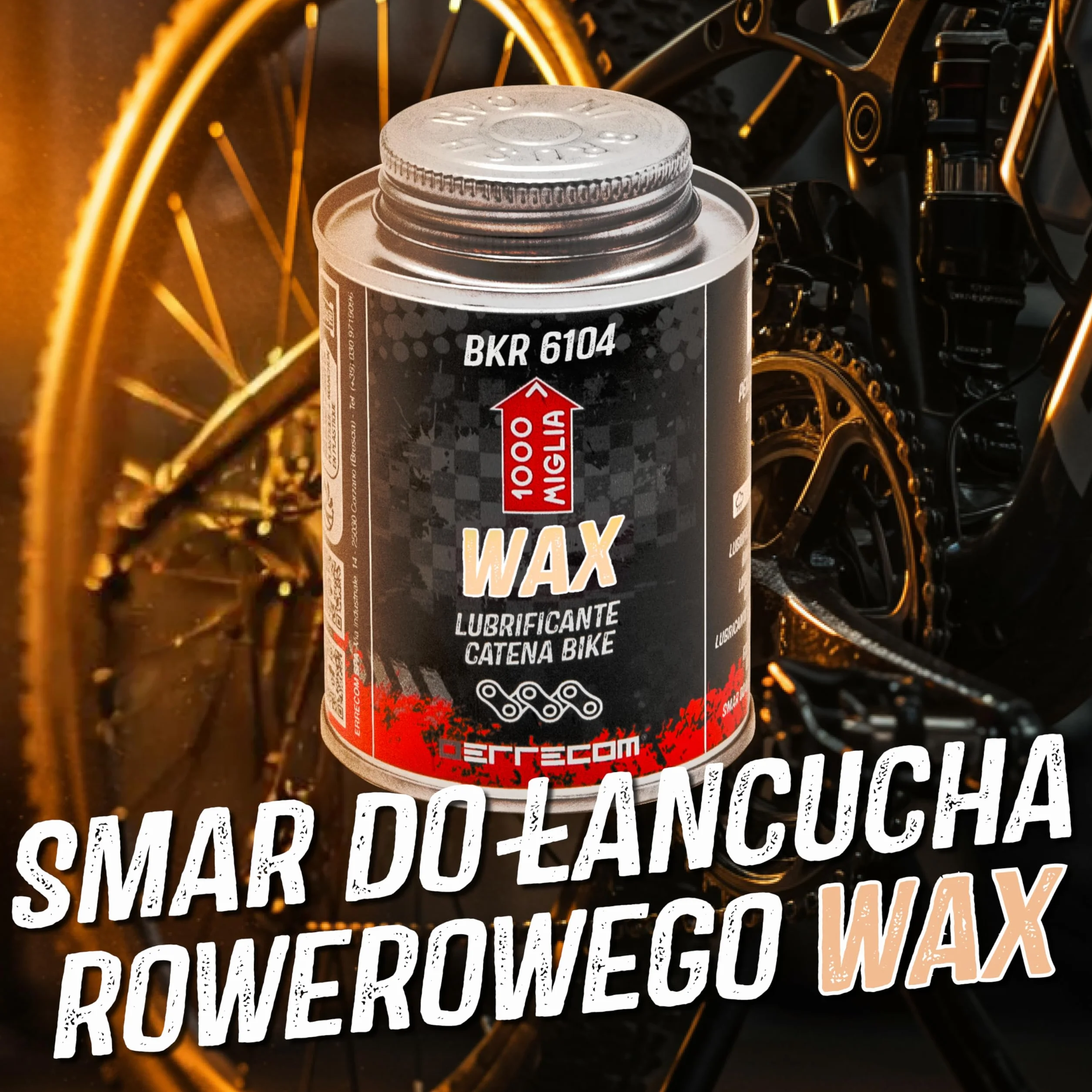 1000 Miglia BKR 6104 DRY Wosk do Łańcucha Rowerowego 240 ml Suchy Warunki Pogodowe