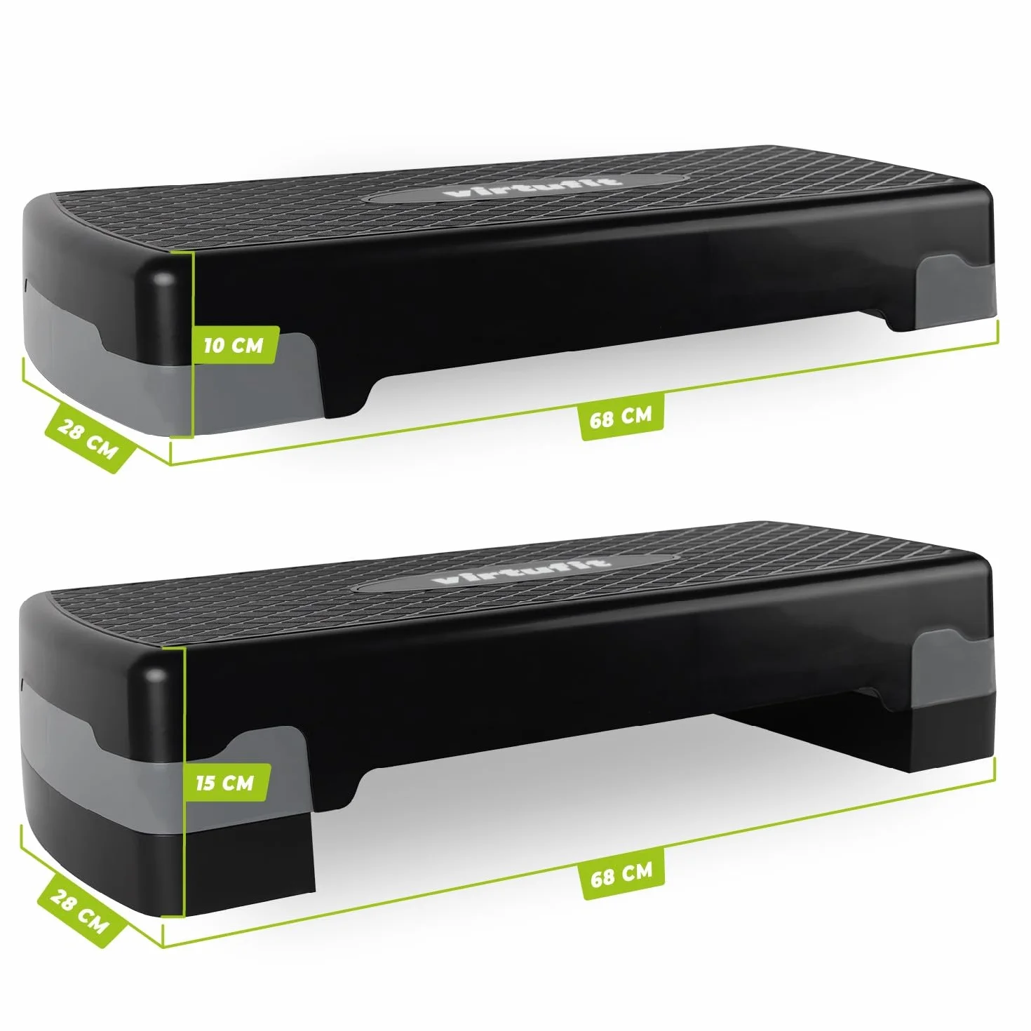 VirtuFit Essential Aerobic Fitness Stepper do Domu z Regulacją Wysokości Antypoślizgowy
