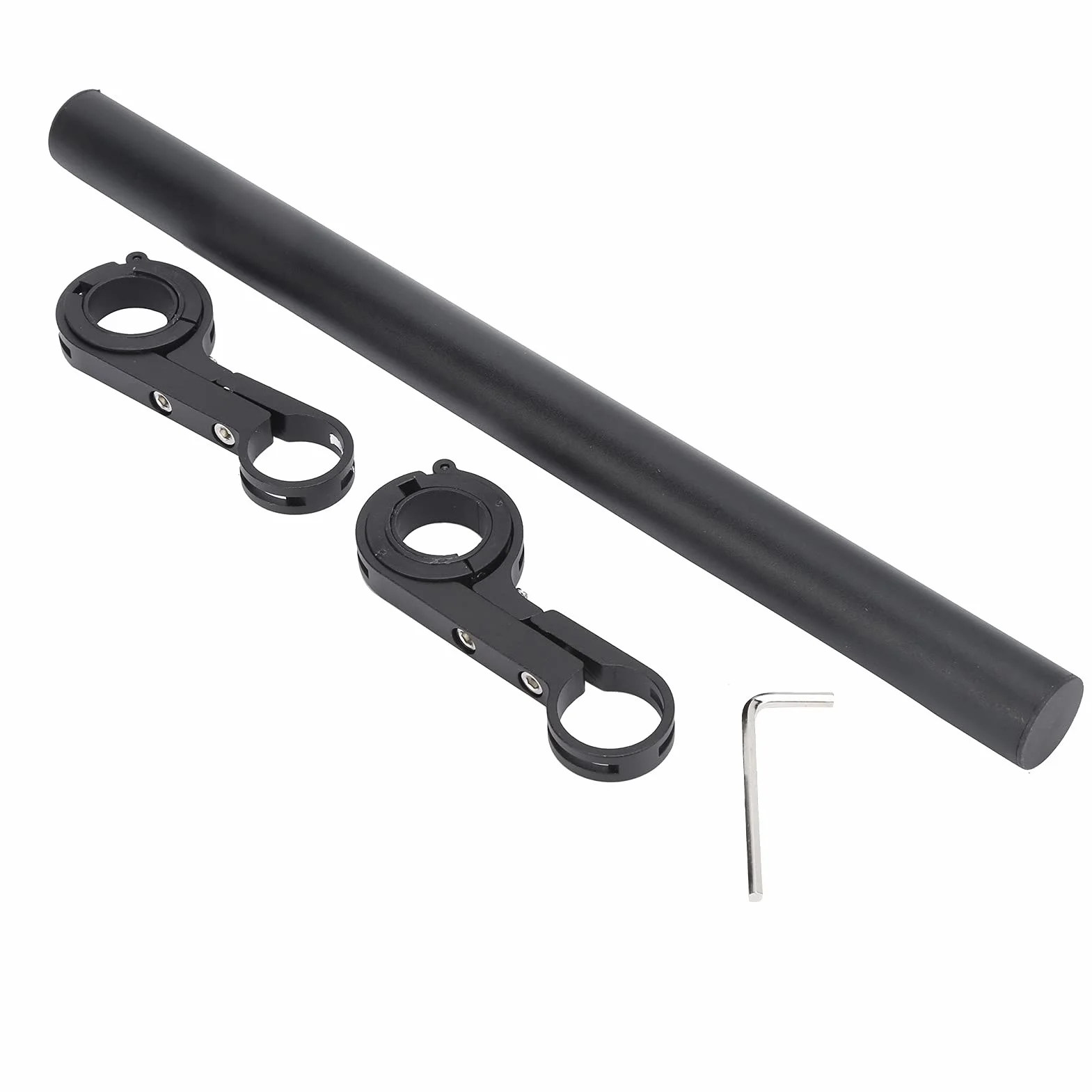 Yosoo Health Gear Przedłużenie Kierownicy Roweru Przedłużenie Kierownicy ze Stopu Aluminium 30 Cm 22,2 Mm Pasek Montażowy Szybki montaż Podwójne Mocowanie śrubowe do Mocowania Reflektora do Telefonu